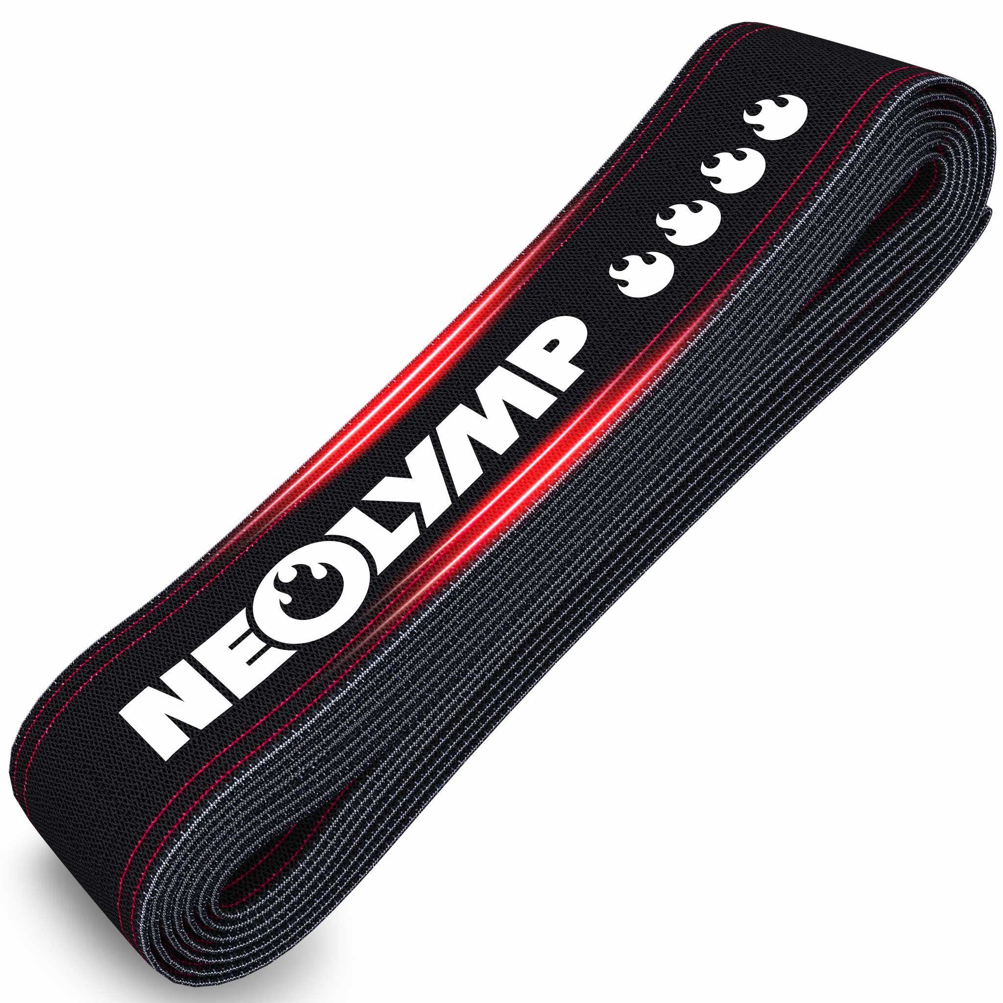 NEOLYMP Trainingsbänder Gymnastikband Stoff für vielseitiges Training - waschbar, Resistance Bands mit Verstellschnalle - Umweltfreundlich, Waschbar