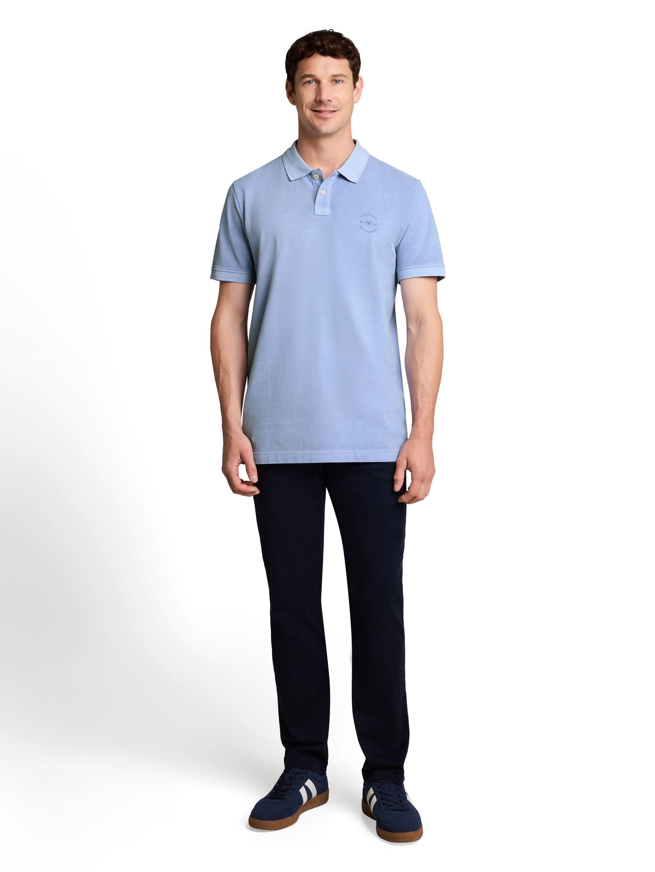 TOM TAILOR Poloshirt Sommershirt mit kleinem Logo-Print – Bild 3 von 5