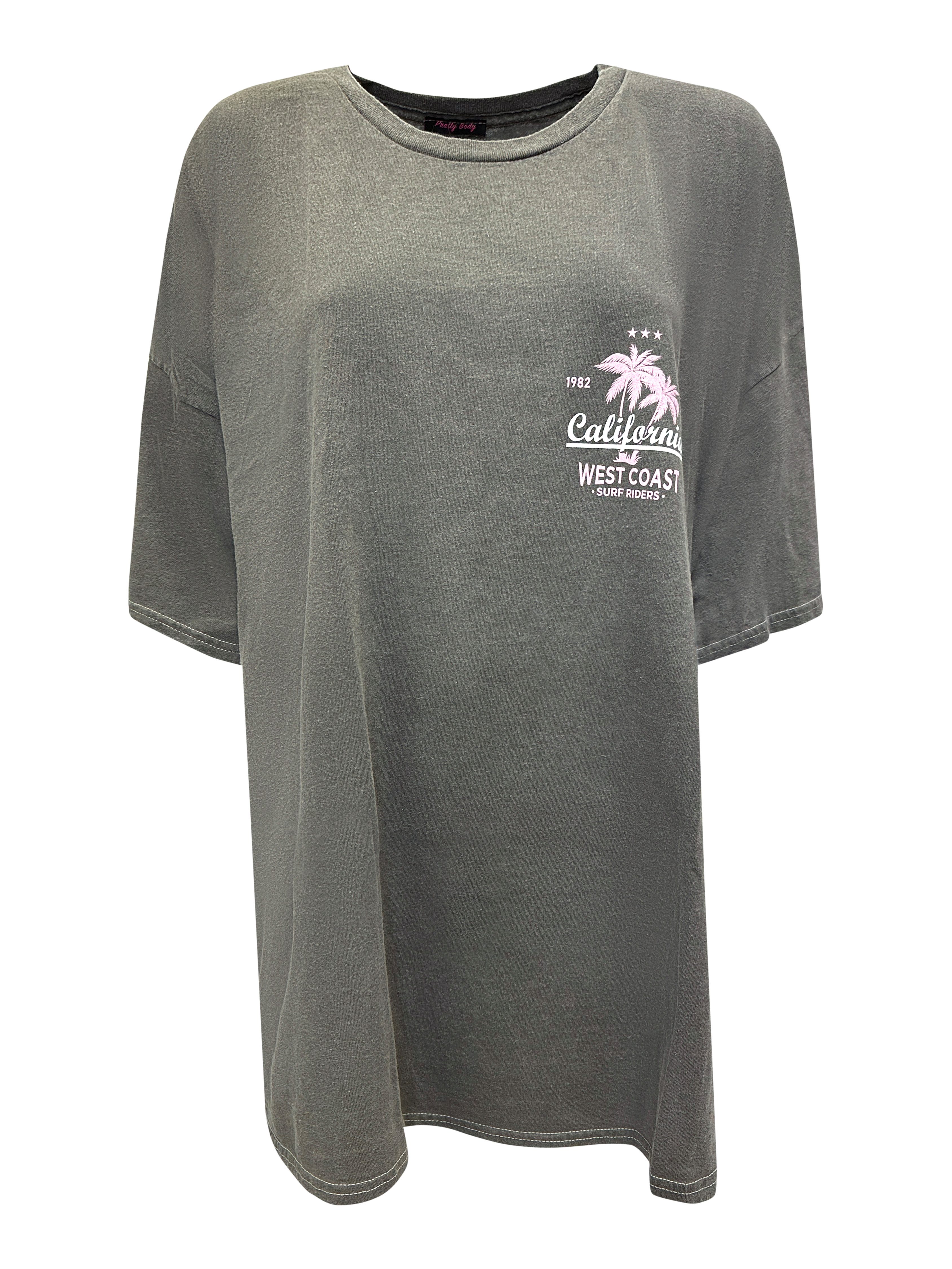 Worldclassca T-Shirt Worldclassca Oversized California Print T-Shirt lang S günstig online kaufen