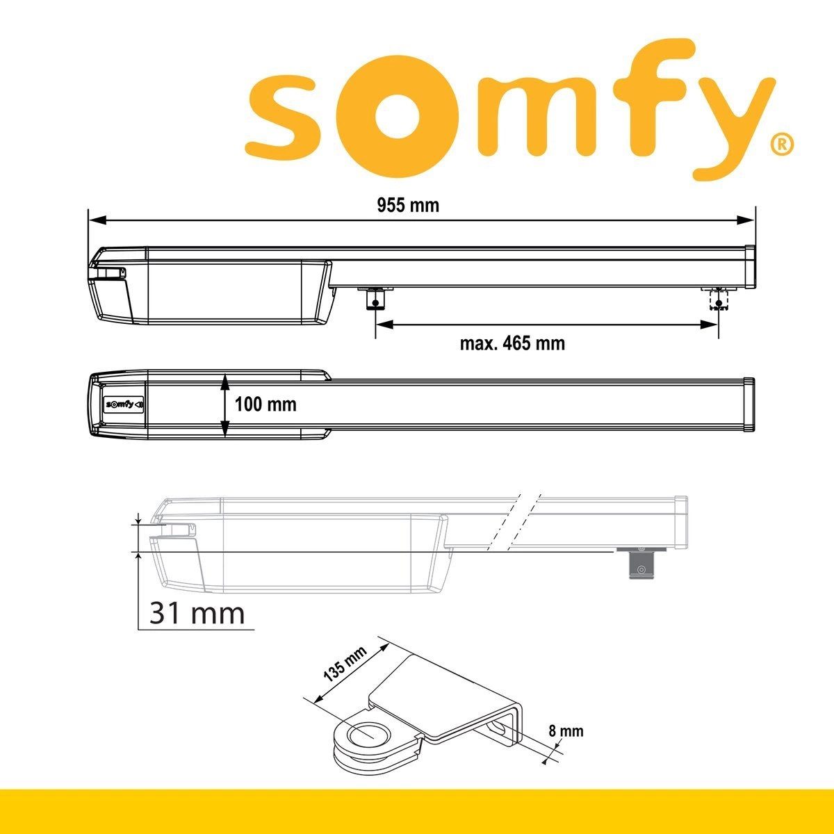 Somfy Drehtorantrieb Somfy Ixengo L 24V Comfort Pack iO 2-flügelig mit Akku, (1-tlg)