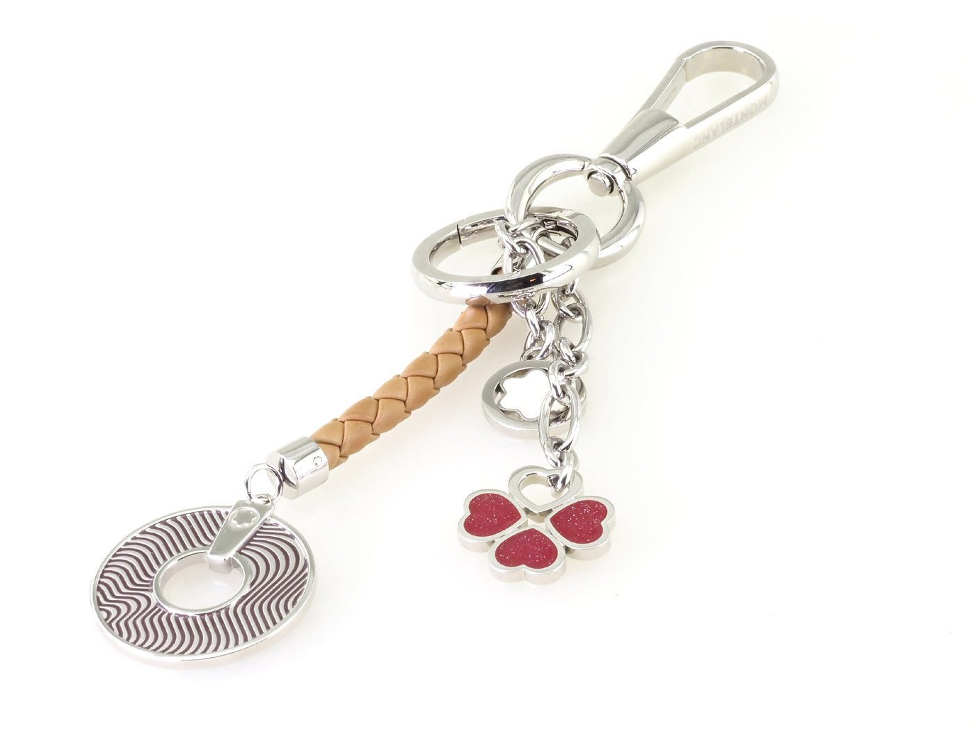 MONTBLANC Schlüsselanhänger MB108556 Key Fob Signature Ladies, mit Montblanc Emblem und Prägung