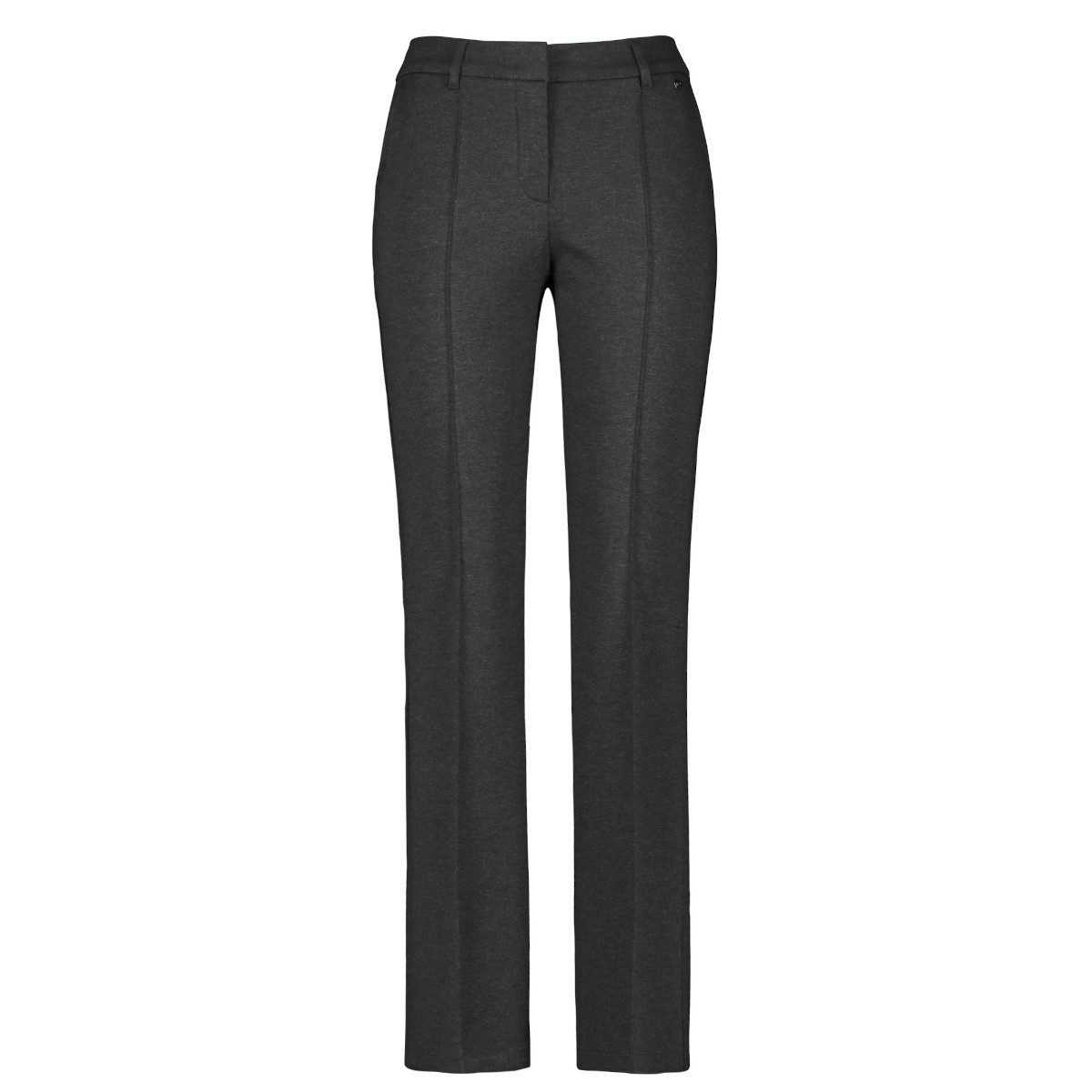 GERRY WEBER Bügelfaltenhose Flared mit Längsbiese (122018-66311) von Gerry Weber grau melange 38