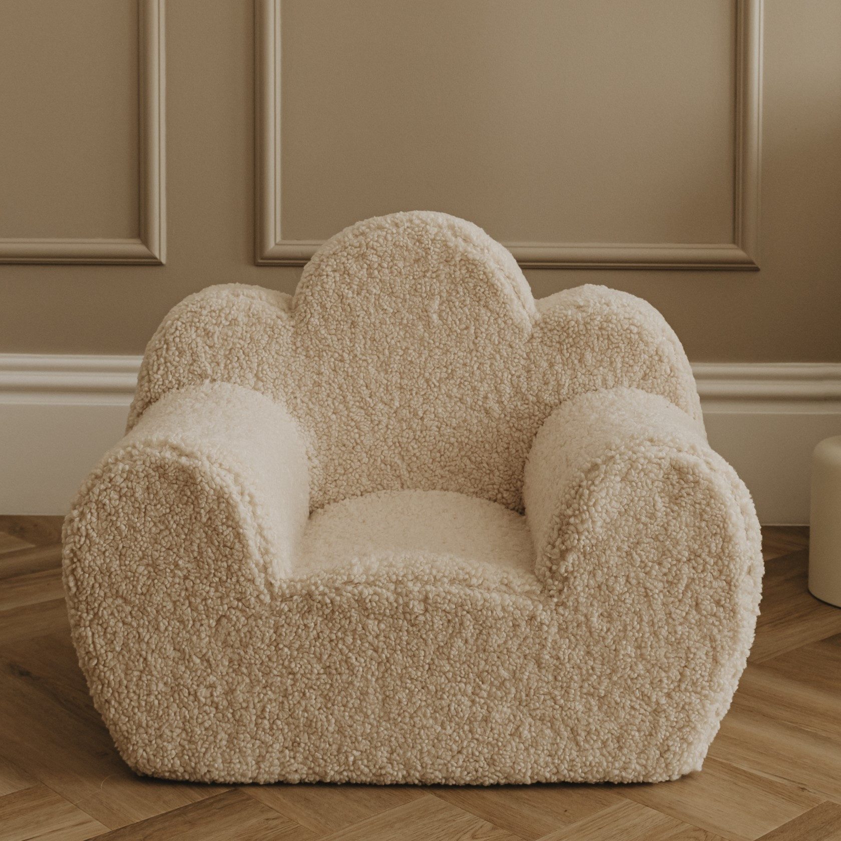 Zayno Kindersessel "Ella" aus Teddyfell in Wolkenoptik (Set, 1-St) günstig online kaufen