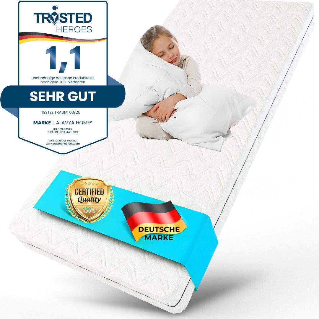 Kindermatratze COZY PREMIUM mit Baumwolle Bezug