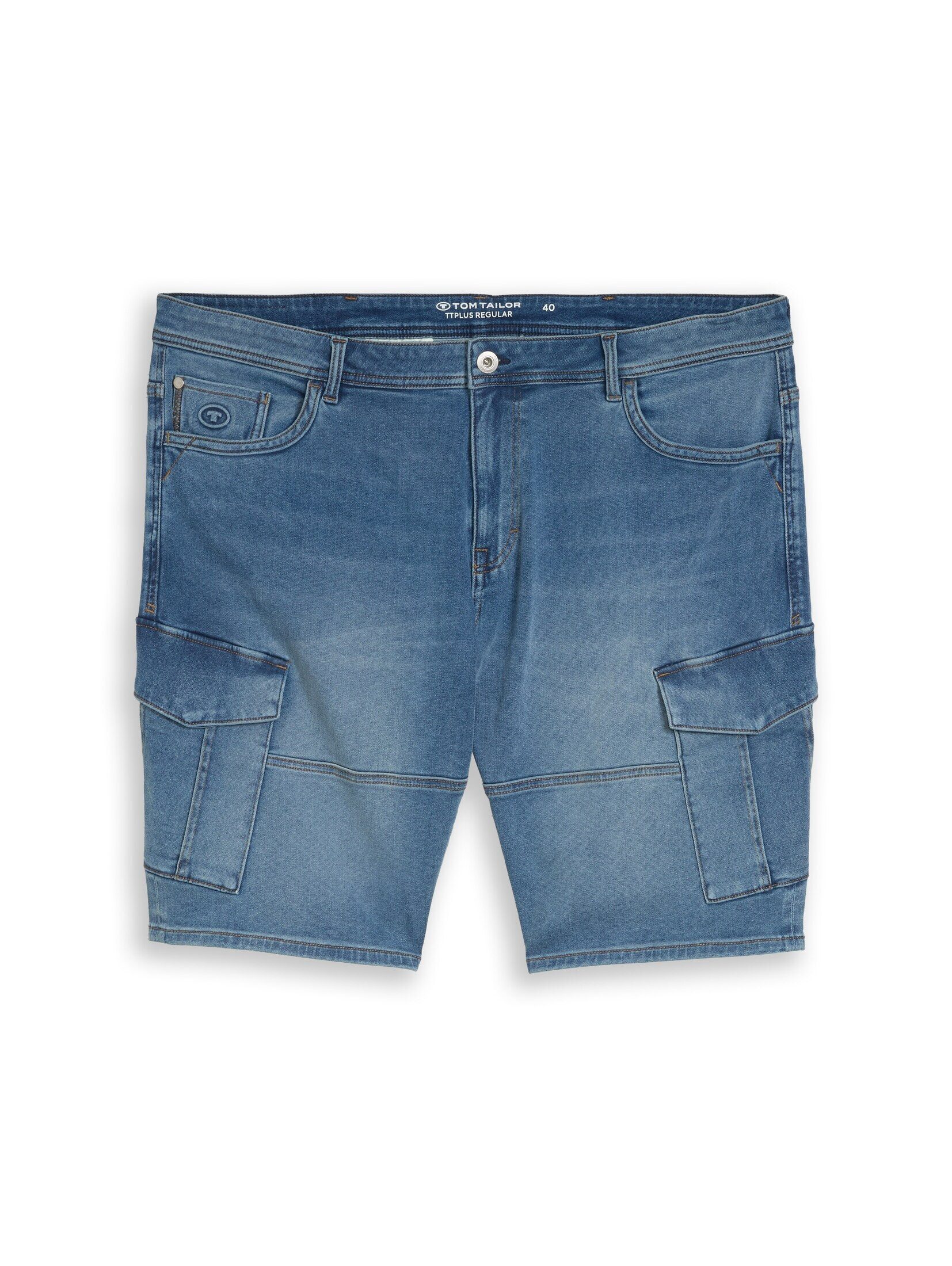 TOM TAILOR PLUS Bermudas Jeanshosen Plus Size - Cargo Jeans Shorts