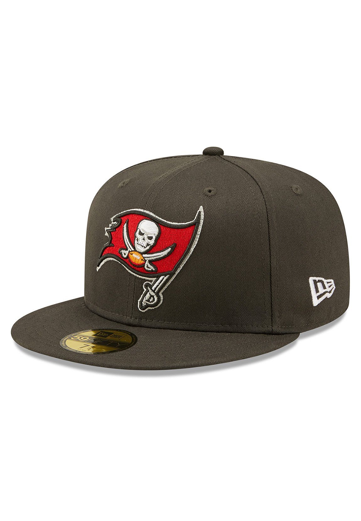 New Era Fitted Cap New Side Patch 59Fifty TAMPA BAY BUCCANEERS Grau Charcoal