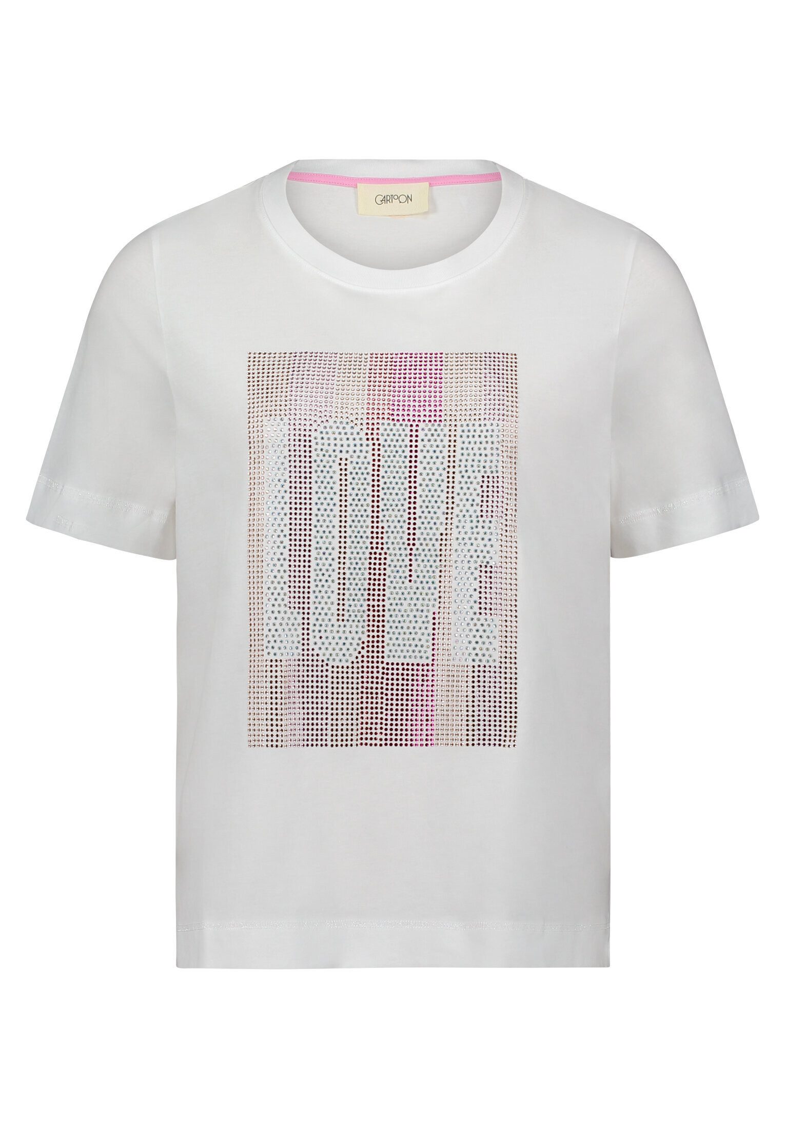 Cartoon Kurzarmshirt Damen mit Rundhalsausschnitt (1-tlg)