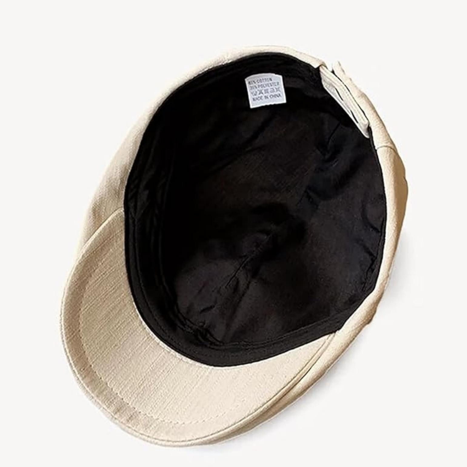 Zaewry Flat Cap Schirmmütze Herren Baumwolle Atmungsaktiv Einstellbare