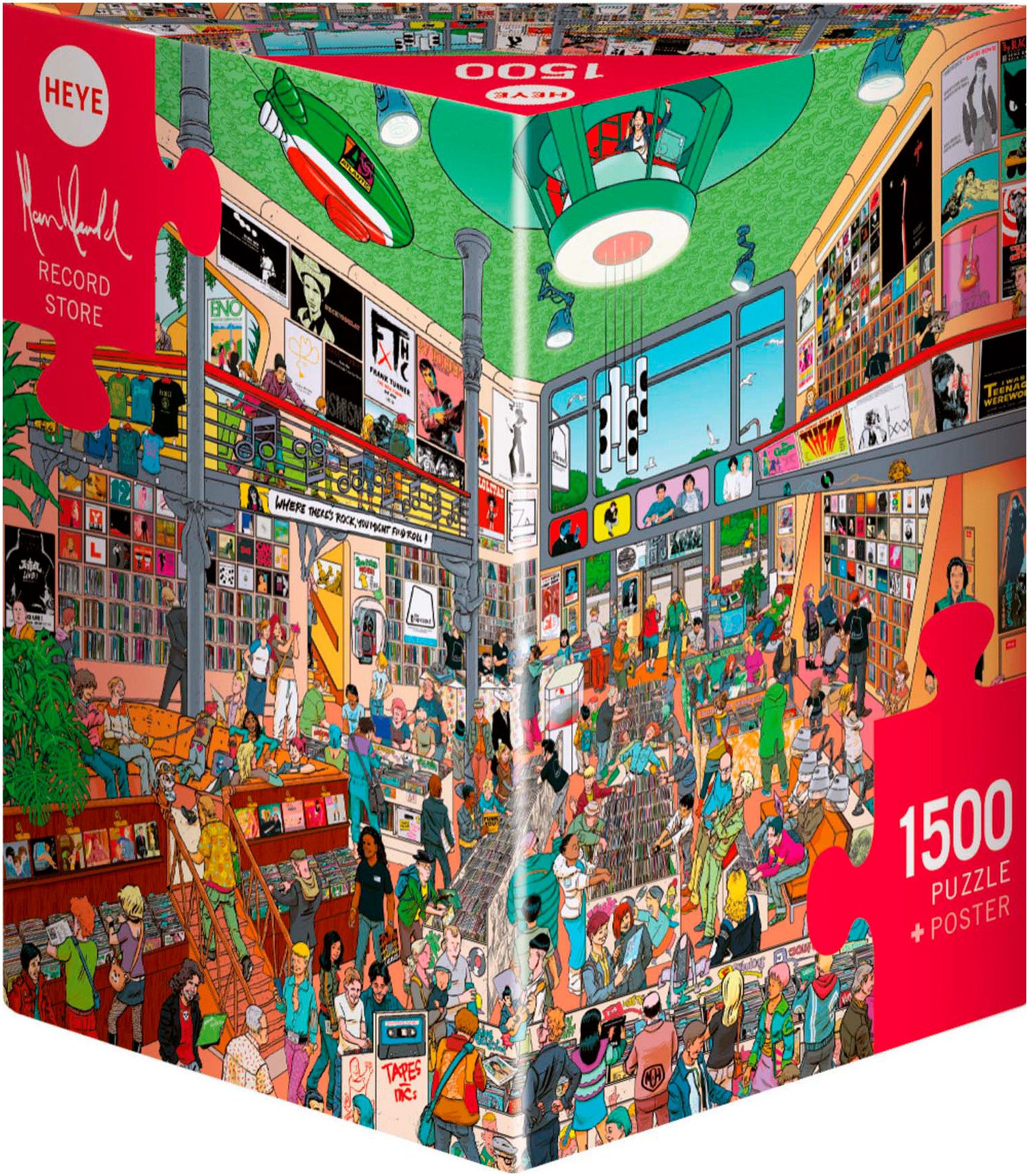 HEYE Puzzle Record Store, 1500 Puzzleteile, Made in Europe günstig online kaufen