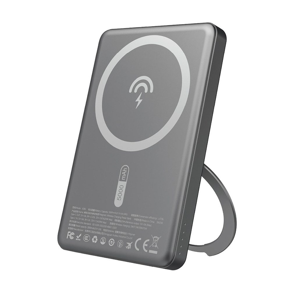 Dudao Magnetakku Kompaktlader Powerbank 5000 mAh (1 St), MagSafe, Ständerfunktion, 20W Schnellladung