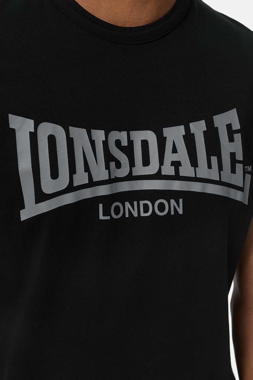 Lonsdale T-Shirt CREICH Sand/Navy/Red