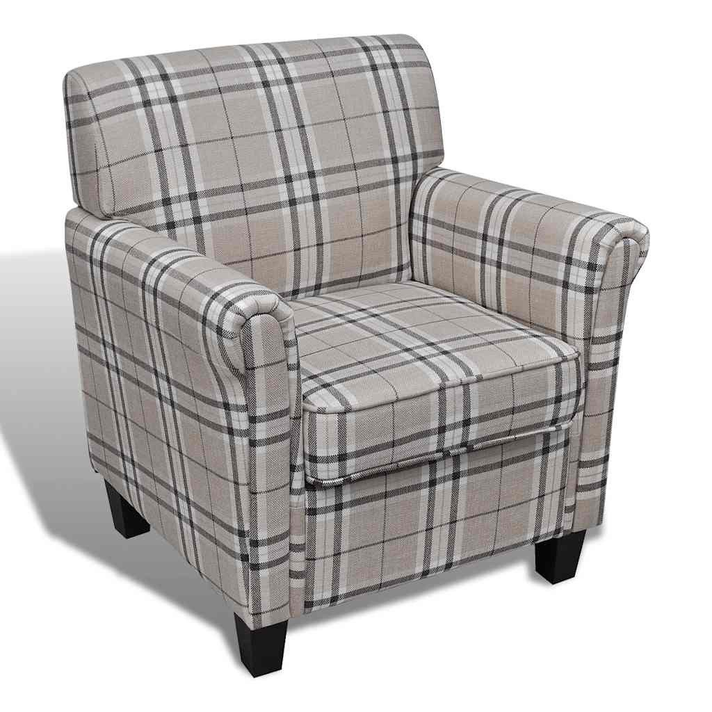 vidaXL Sessel Sessel mit Sitzkissen Creme günstig online kaufen