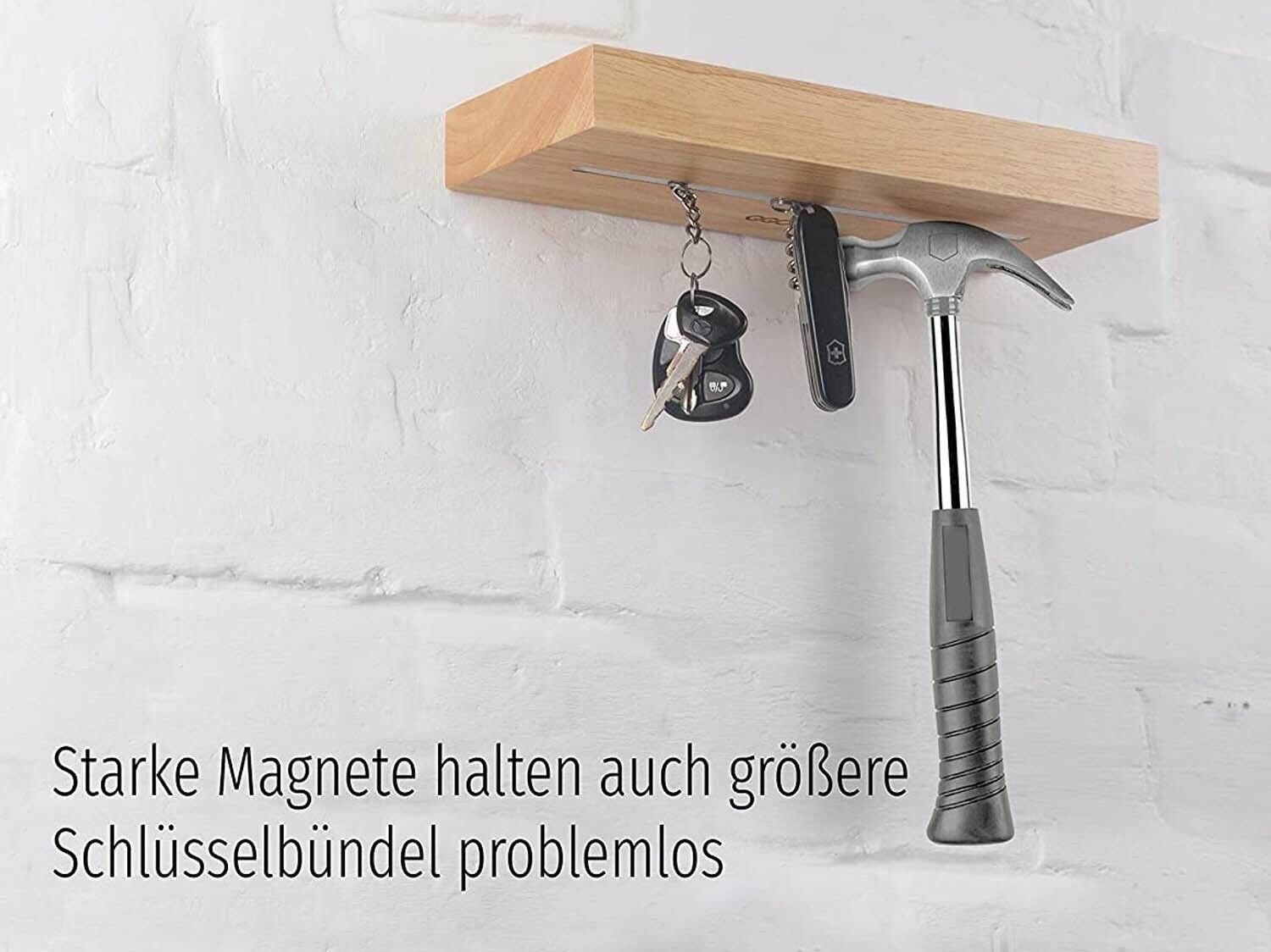KVOTA Schlüsselbrett Schlüsselbrett mit Ablage Schlüsselhalter Magnetisch Flur moderneDeko – Bild 3 von 5