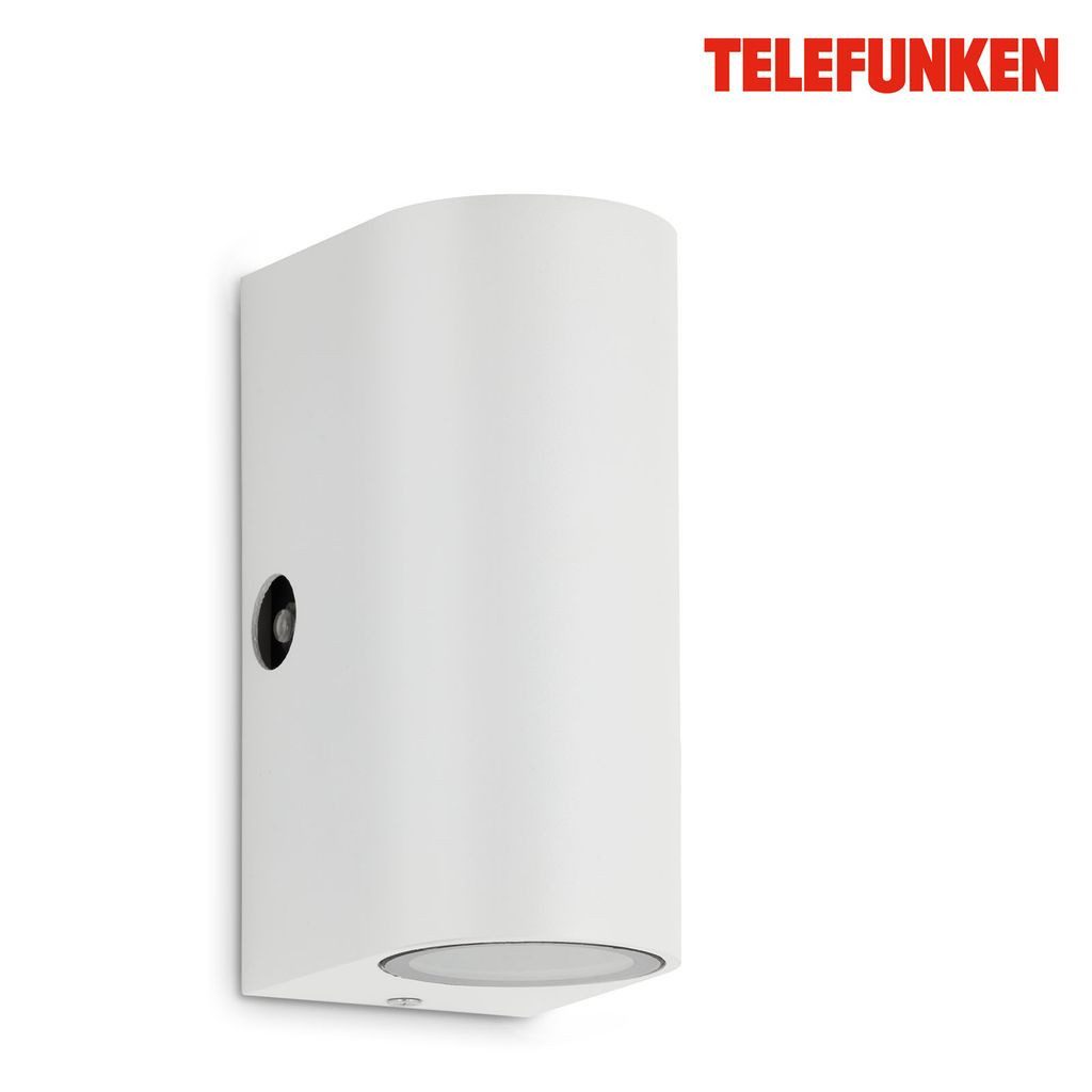 Telefunken Wandleuchte 307106TF, LED wechselbar, 2700K - Extra-Warmweiß, Außenleuchte IP44 4000K 800lm 10W 15,1x6,7x9,2cm