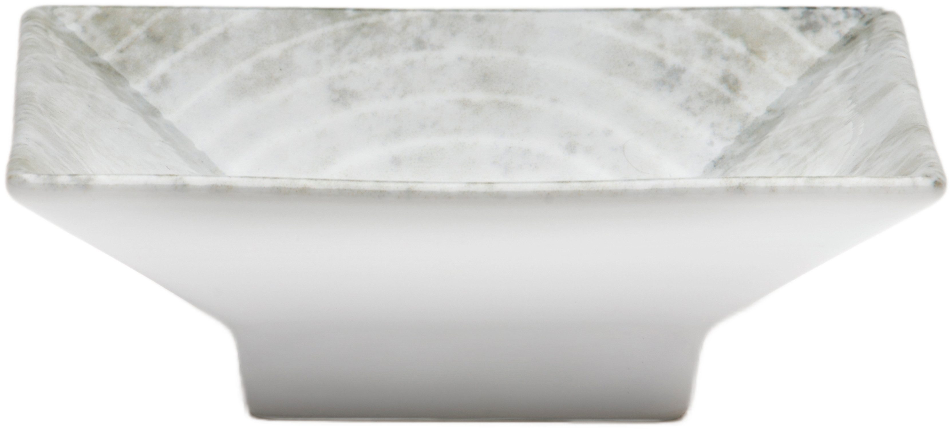 van Well Schale Korfu, eckig, 11,5 cm, 6 Stück, Porzellan, (Set, 6-tlg), spülmaschinengeeignet