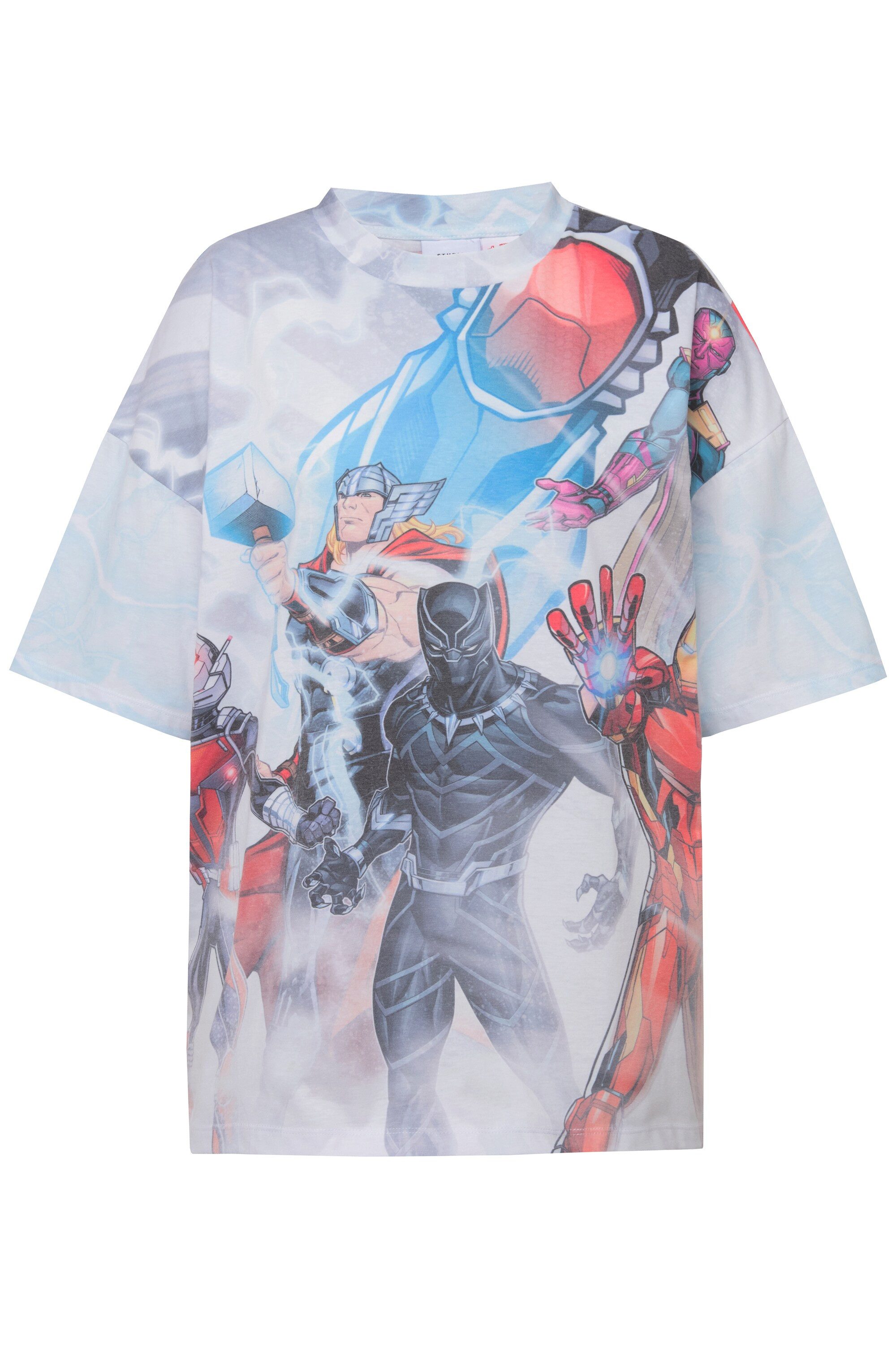 T-Shirt Marvel T-Shirt Rundhals Oversized Unisex Print