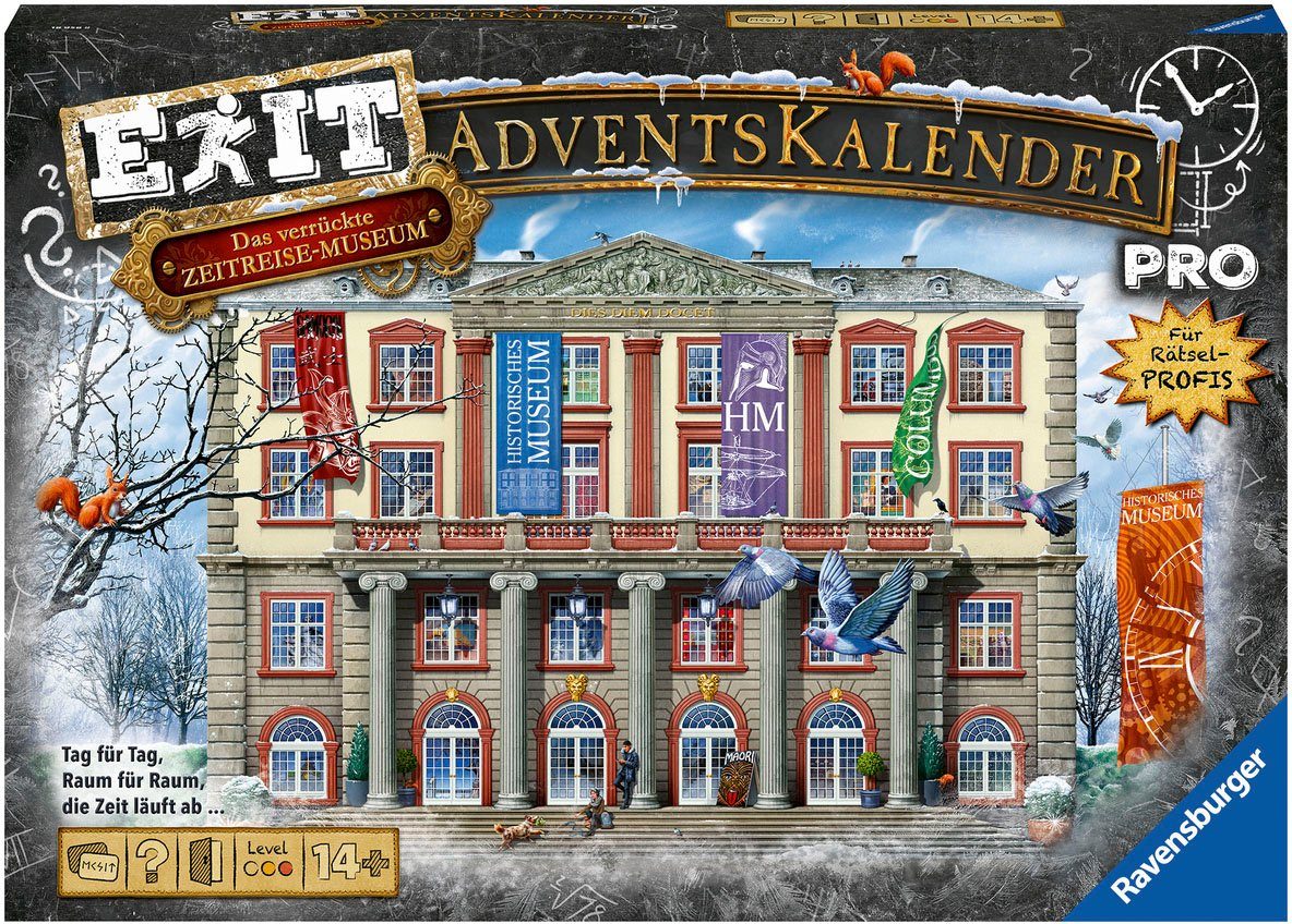 Ravensburger Spielzeug-Adventskalender EXIT pro - Das verrückte Zeitreisemuseum