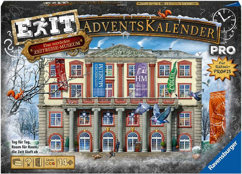 Ravensburger Spielzeug-Adventskalender EXIT pro - Das verrückte Zeitreisemuseum