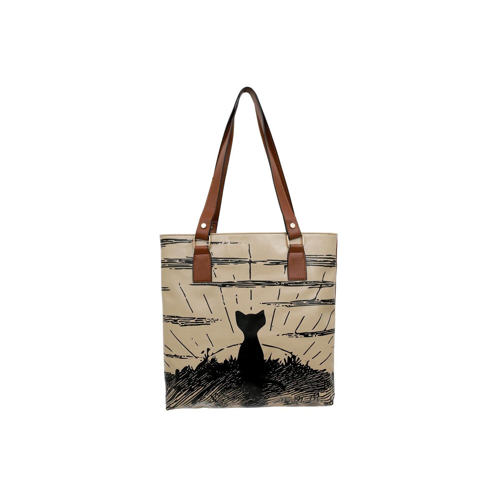 DOGO Umhängetasche Multi Pocket Bag Shopper-Tasche Never Miss A Sunset Damen, Handgefertigt