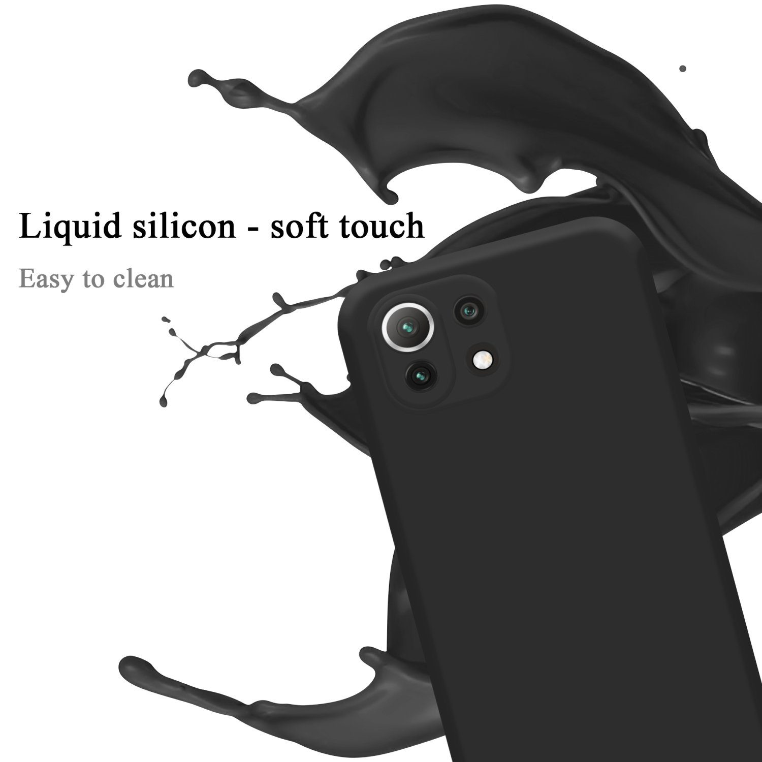 Cadorabo Handyhülle für Xiaomi Mi 11 LITE (4G / 5G) / 11 LITE NE Hülle Xiaomi Mi 11 LITE (4G / 5G) / 11 LITE NE, Flexible Hülle TPU Silikon Schutzhülle Back Cover Case