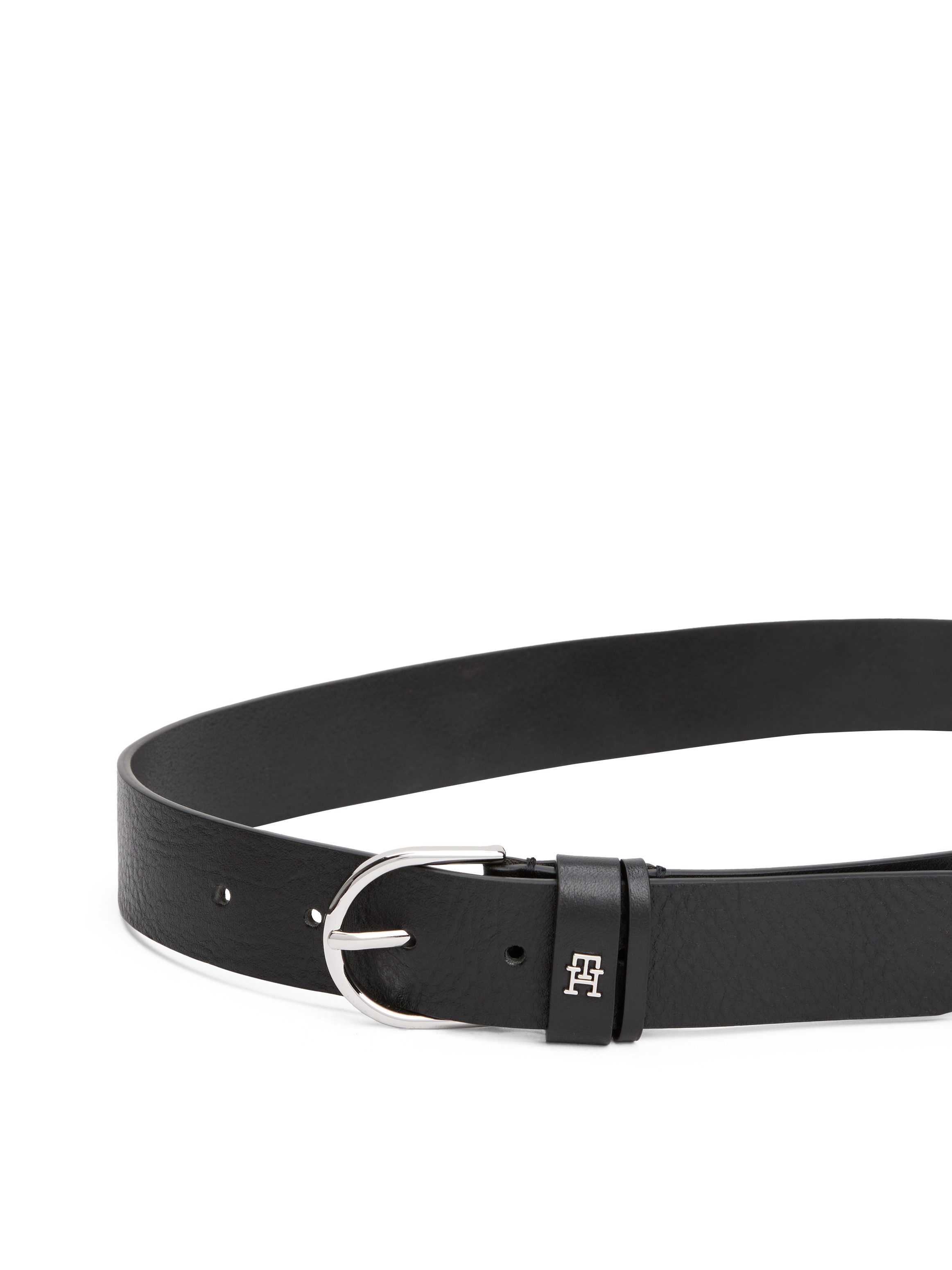 Tommy Hilfiger Ledergürtel ESSENTIAL EFFORTLESS 3.5 cm breit Ovale Einfachdornschließe, Logoemblem – Bild 5 von 5