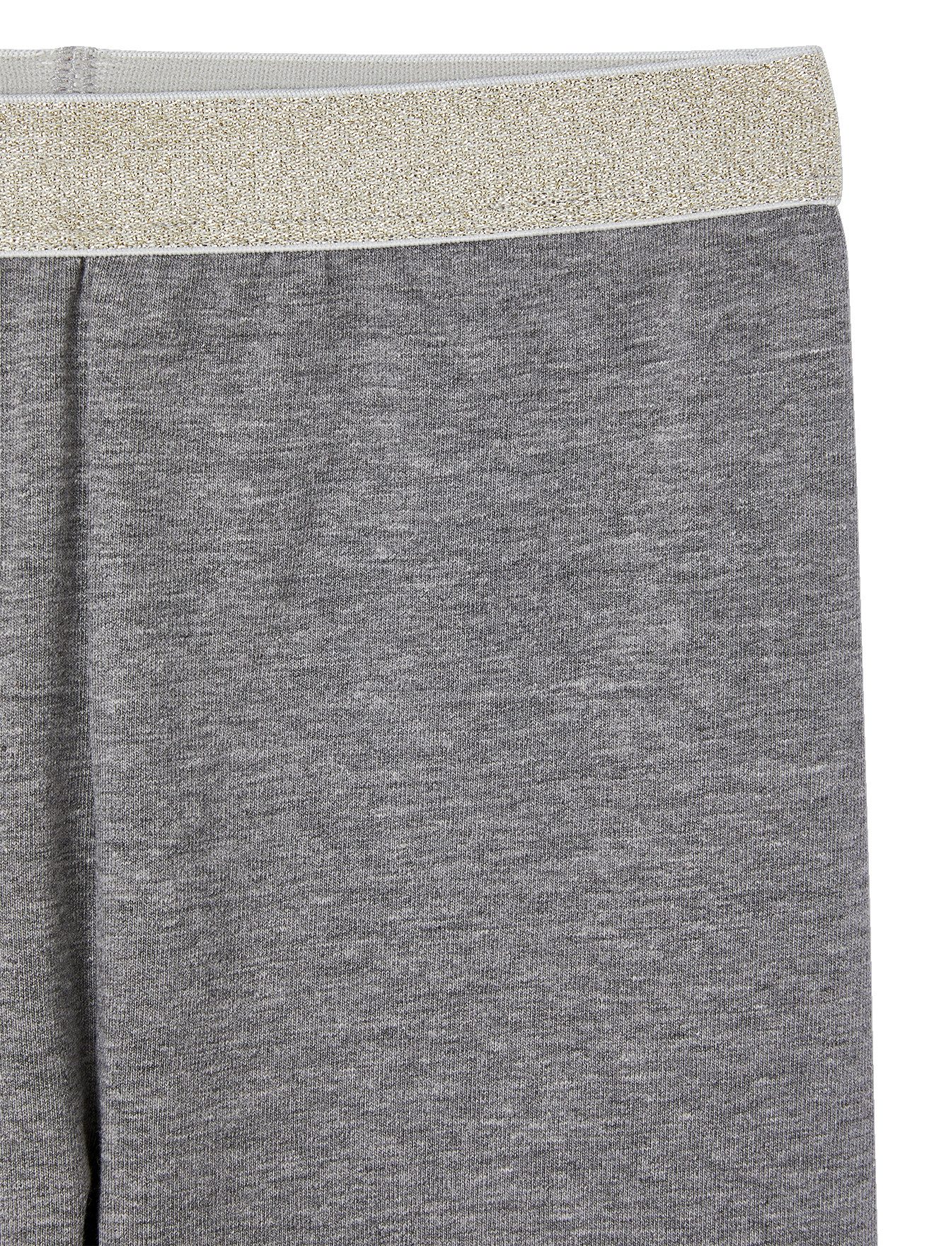 vertbaudet Leggings Mädchen Leggings, Bund in Metallic-Optik BASIC Dehnbund in Glitzer-Optik