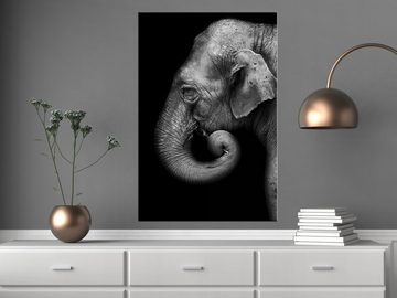 Artgeist Wandbild Portrait of Elephant (1 Part) Vertical