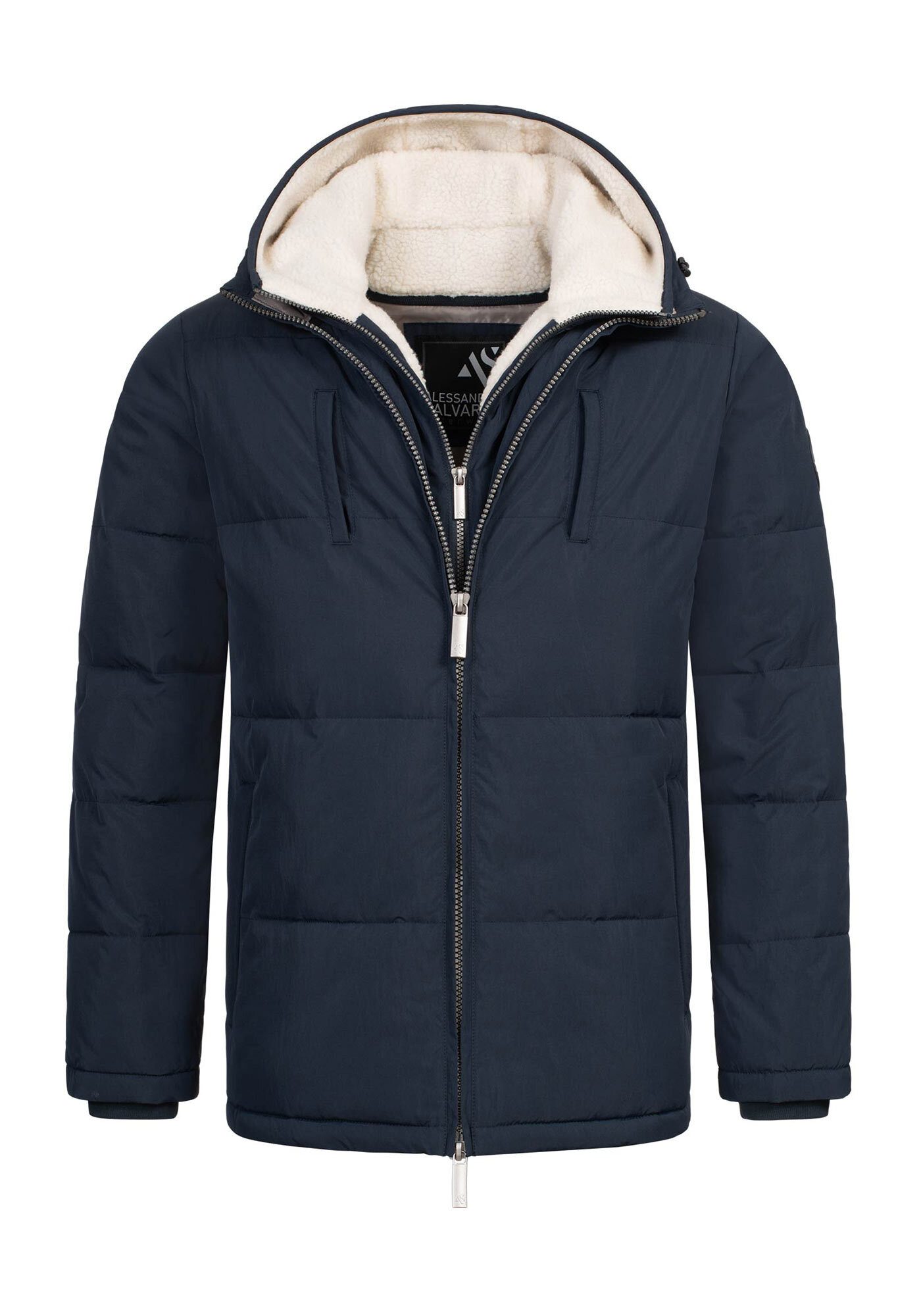 Alessandro Salvarini Winterjacke ASFredii mit abnehmbaren Teddy-Fleece-Innenlayer