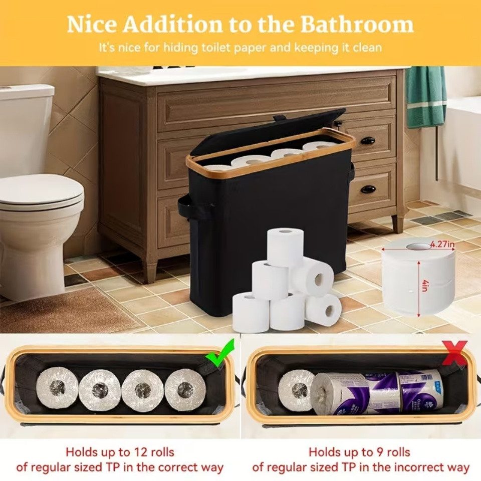 Bellaro Life Toiletten-Ersatzrollenhalter Toiletten-Ersatzrollenhalter Toilettenpapier Aufbewahrung 12 Rollen