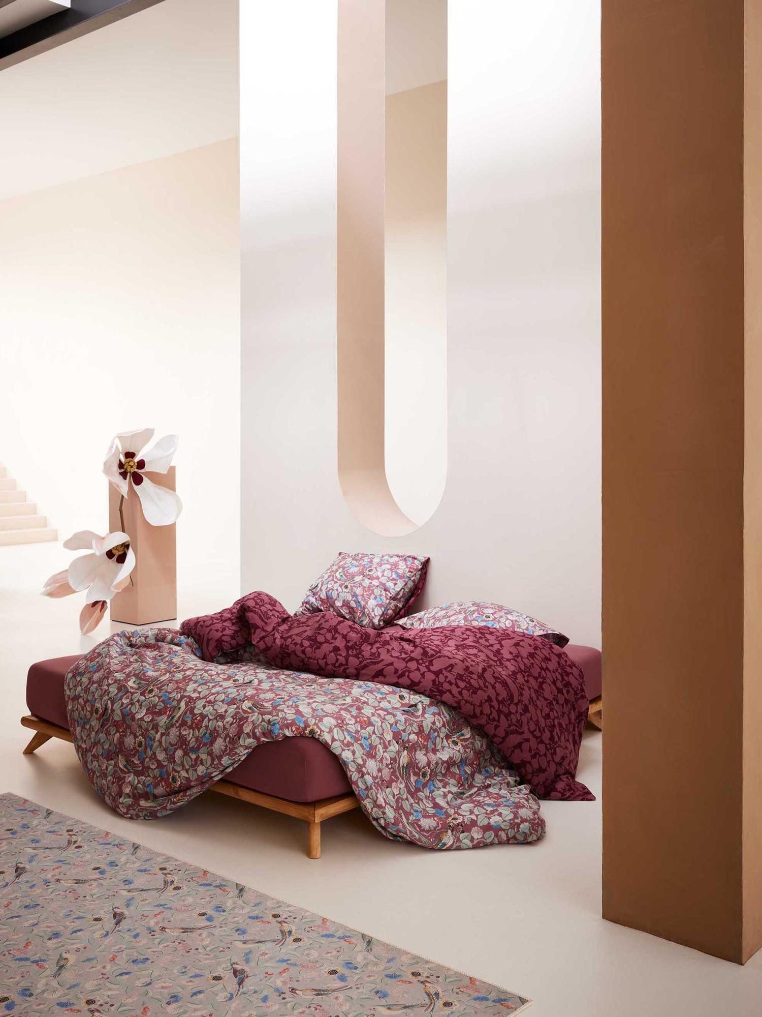 Essenza Bettwäsche Aleste, Satin, 2 teilig, mit floralem Muster günstig online kaufen