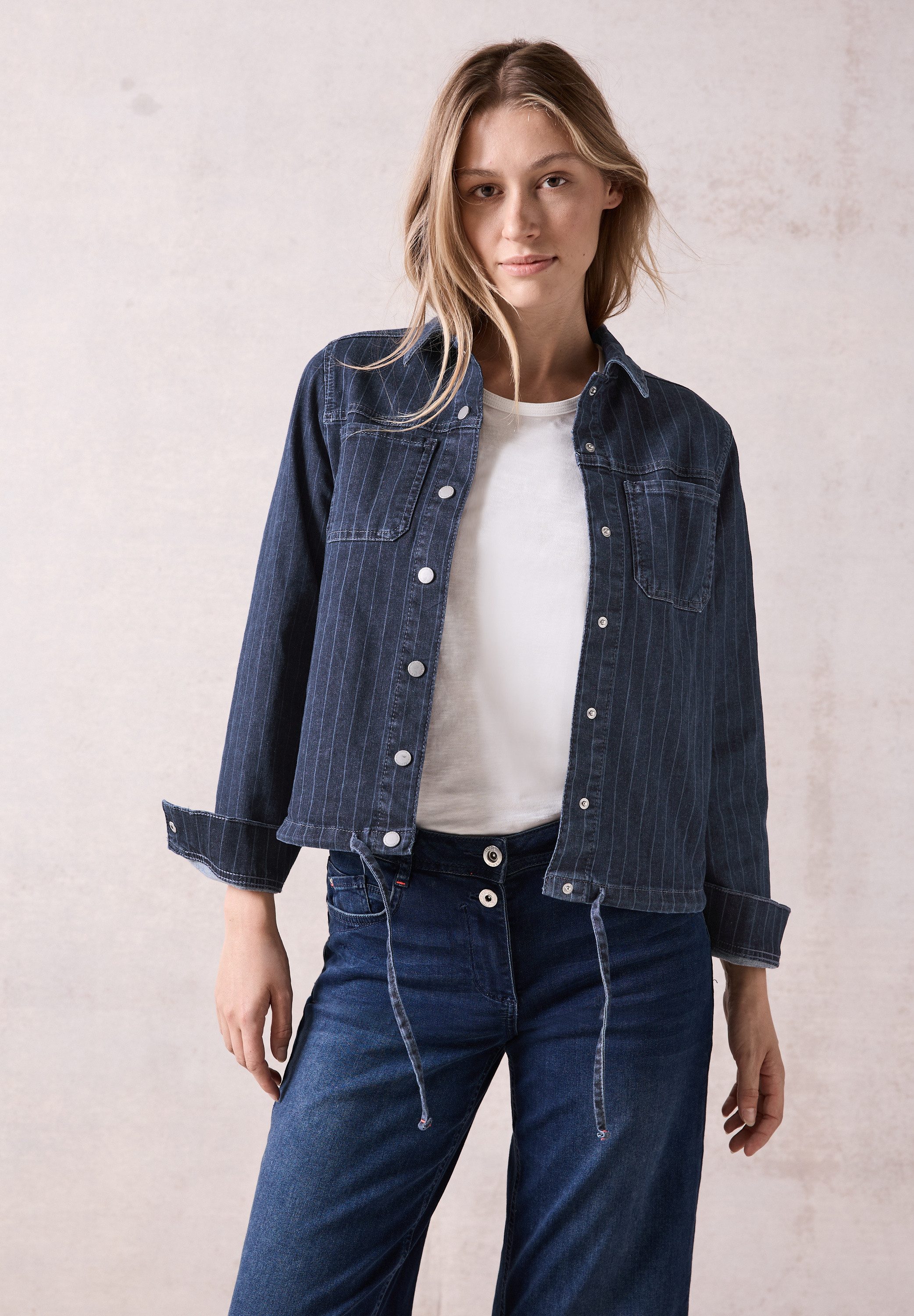CECIL Jeansjacke mit Brusttaschen