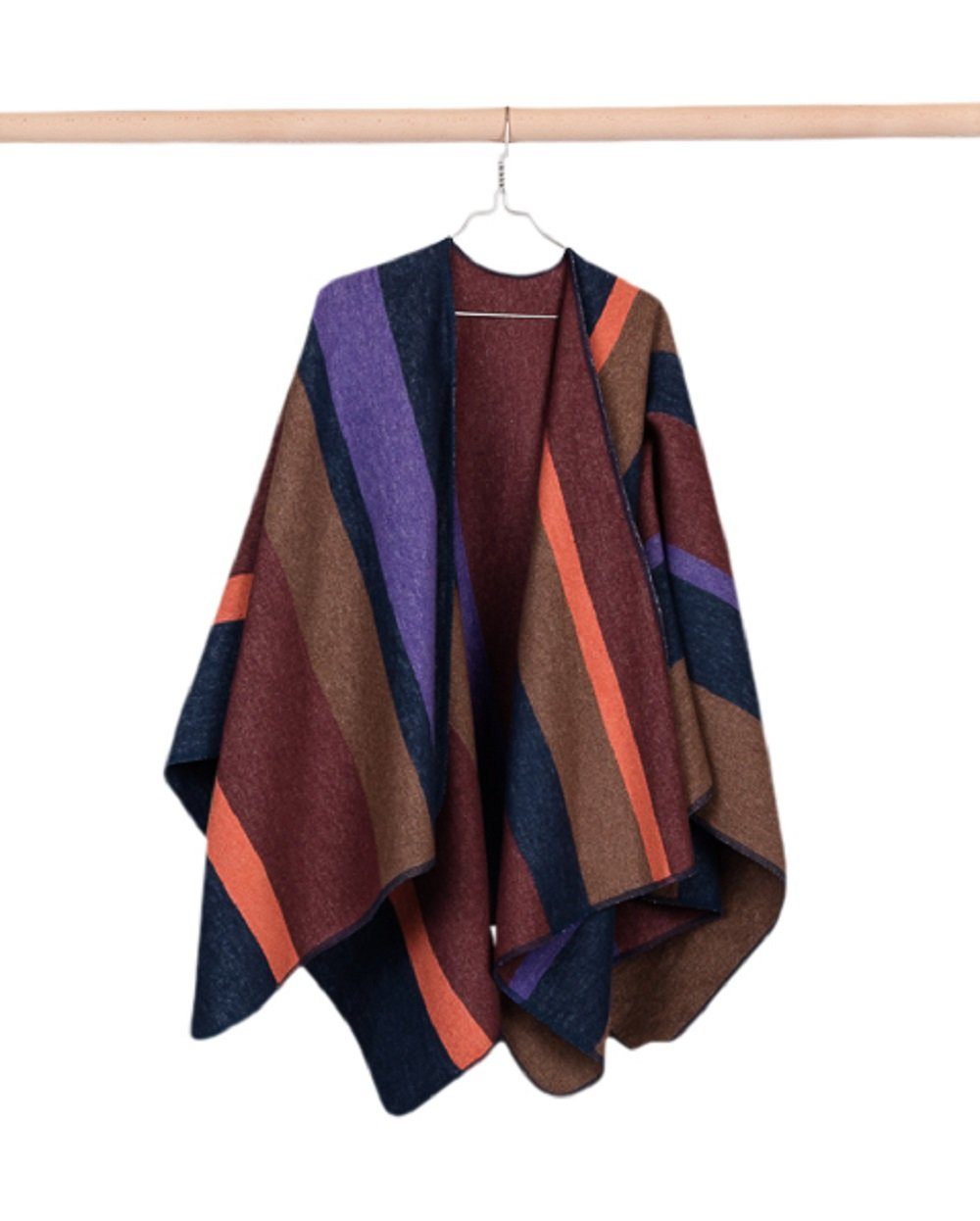 Wohndecke Poncho Silvretta 'Streifen' 70 x günstig online kaufen