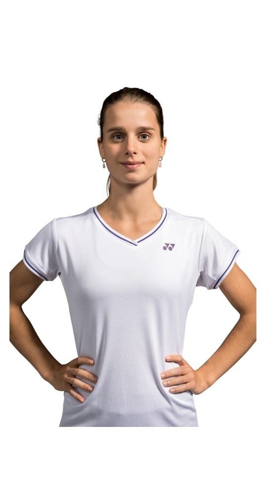 Yonex T-Shirt Crew Neck Wimbledon 2024 weiss Damen