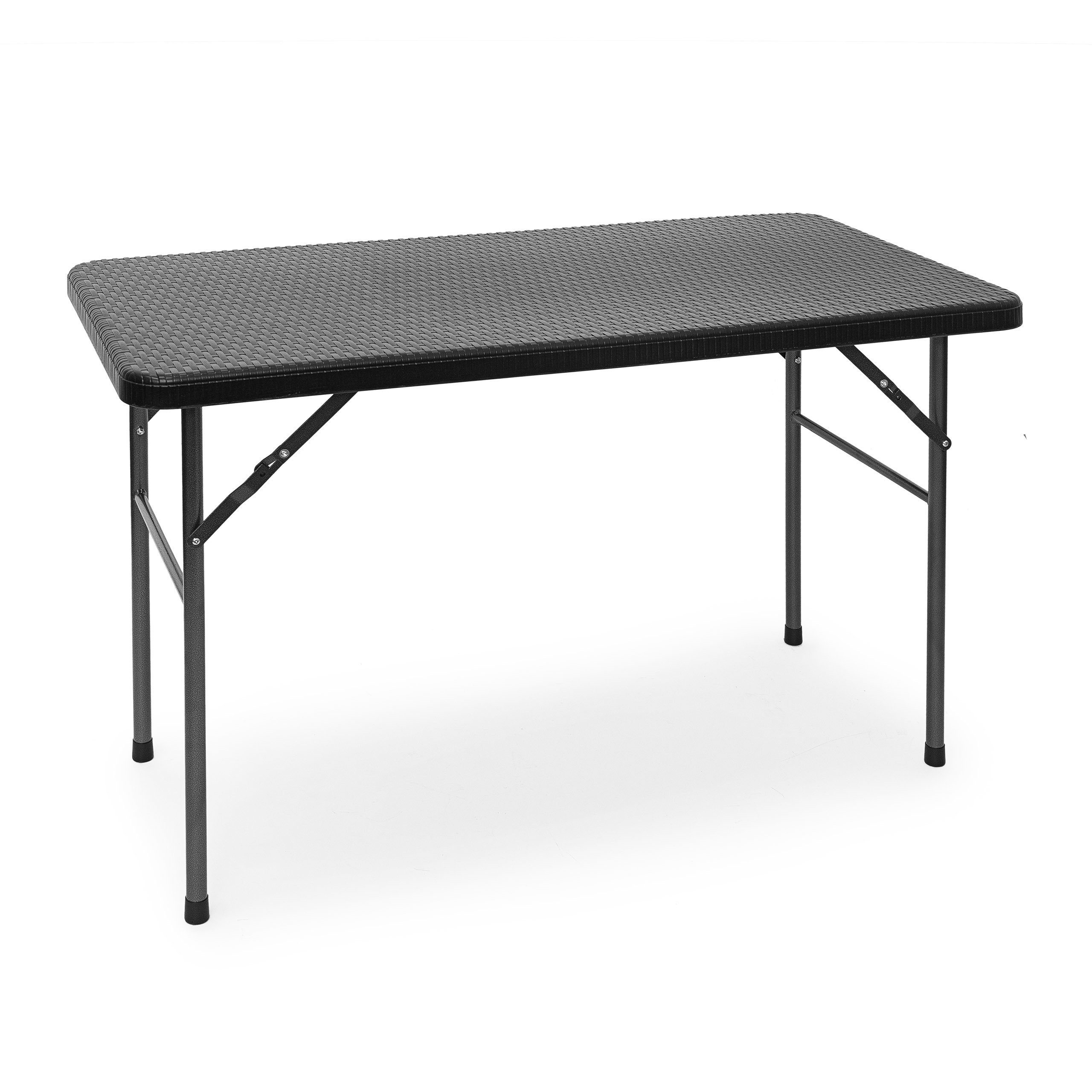 relaxdays Gartentisch klappbar BASTIA, Schwarz, Rechteckig günstig online kaufen