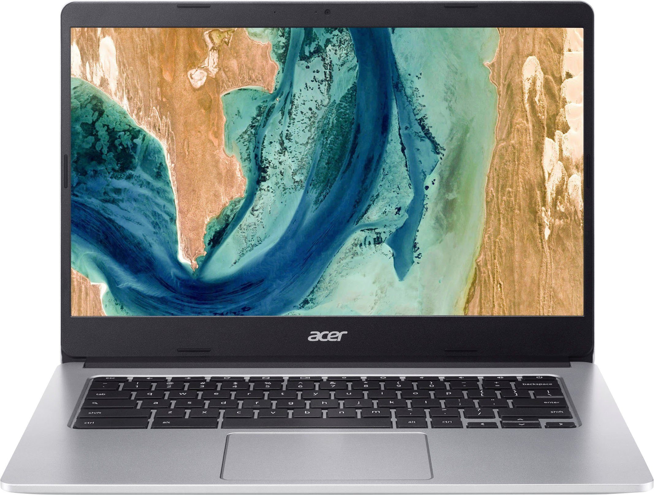 Acer Chromebook 314 CB314-2H-K17E Chromebook (35,56 cm/14 Zoll, MediaTek ARM Cortex A73/A53 (MT8183), 64 GB SSD, Octa-Core, 4 GB RAM, 64 GB eMMC, Google ChromeOS Laptop)