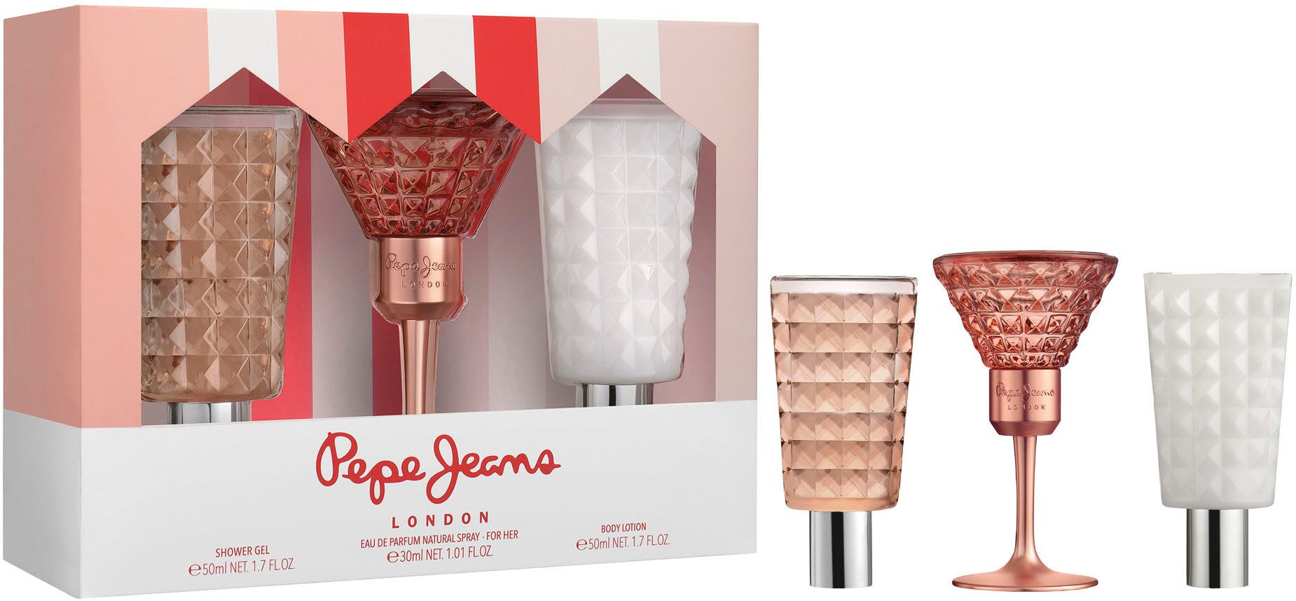 Pepe Jeans Duft-Set Pepe Jeans Gift Set for her, 3-tlg., Langlebiger Duft