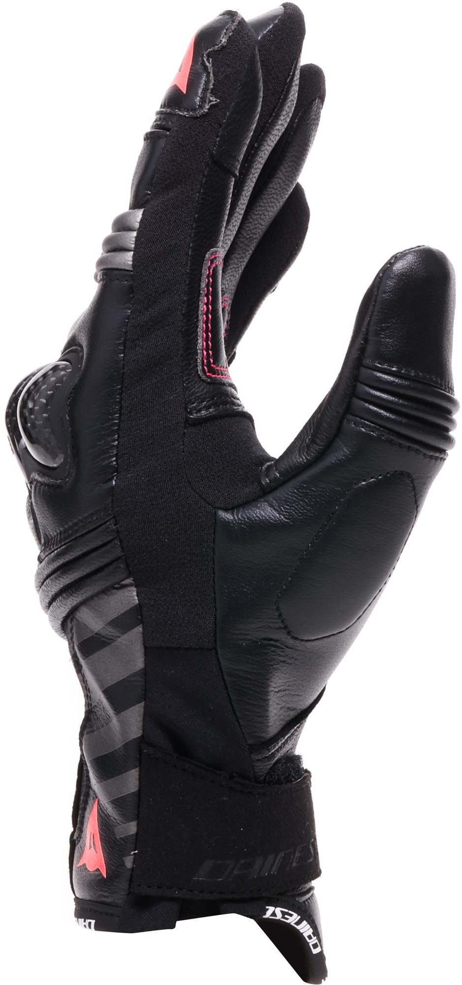 Dainese Motorradhandschuhe Reacto Carbon Short Damen-Motorradhandschuhe perforiert,Touchscreenbedienung möglich