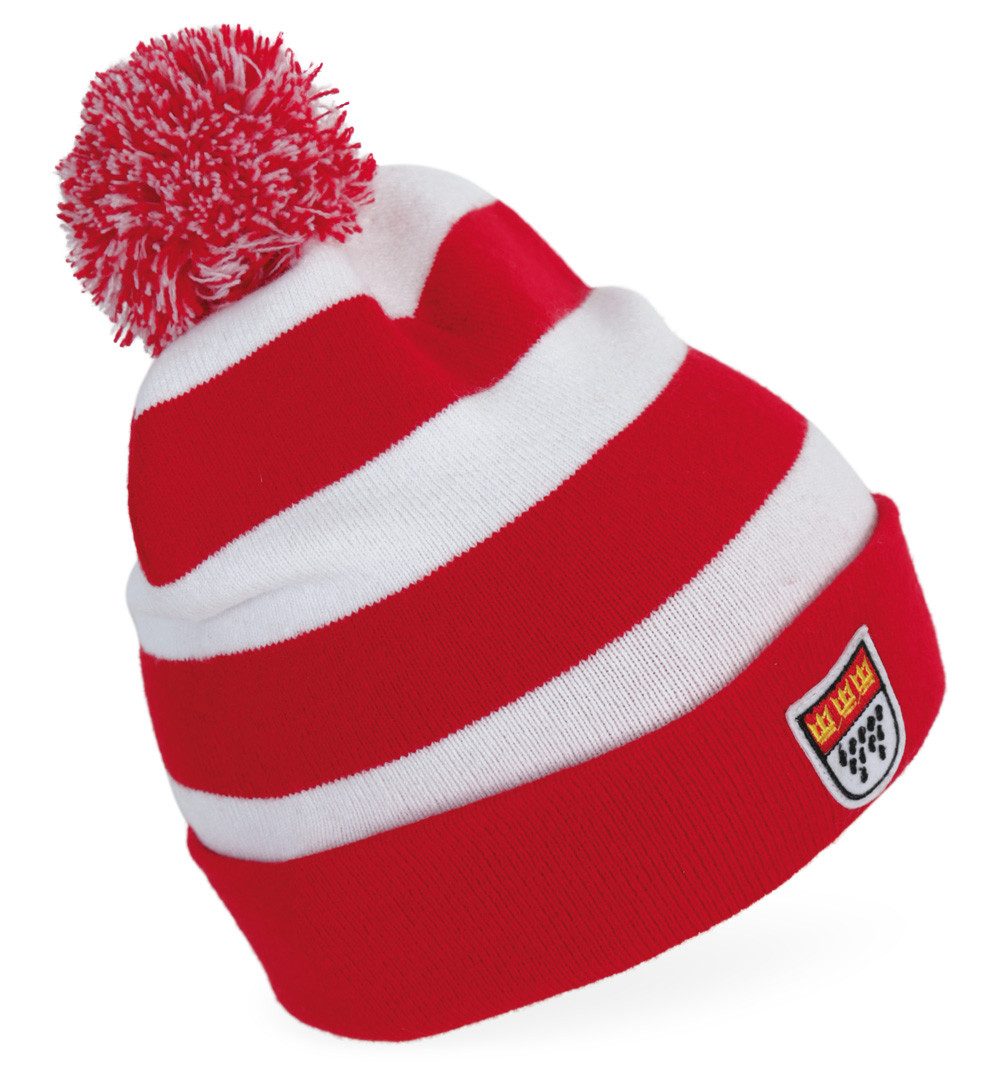 Fries Kostüm Mütze Kölle Alaaf Köln Wappen Karneval Fasching Flauschig Rot günstig online kaufen