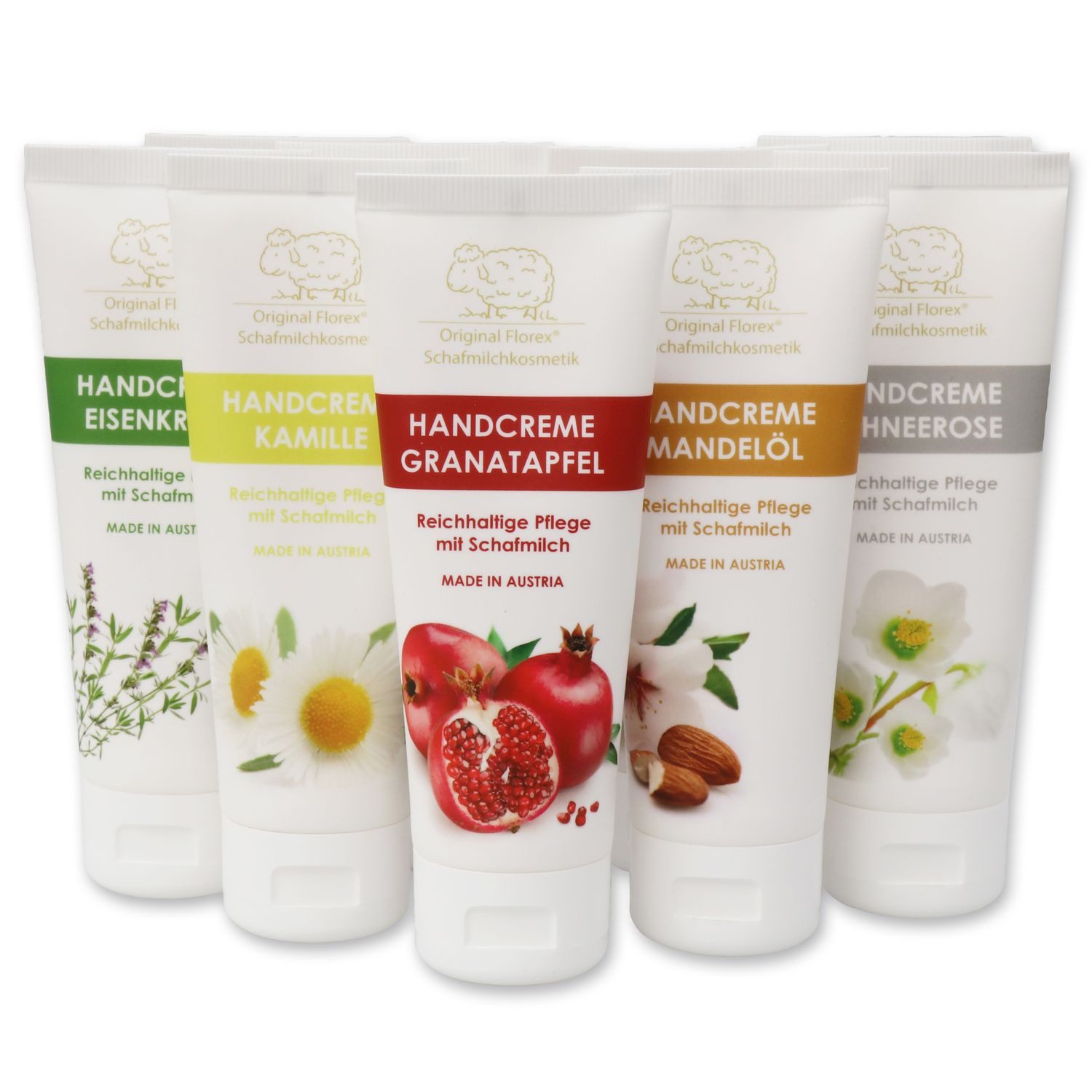 Gerlinde Hofer _ Florex GmbH Handcreme 9615 Kamille, 1-tlg., Handpflege mit Bio Schafmilch ohne Palmöl 75 ml