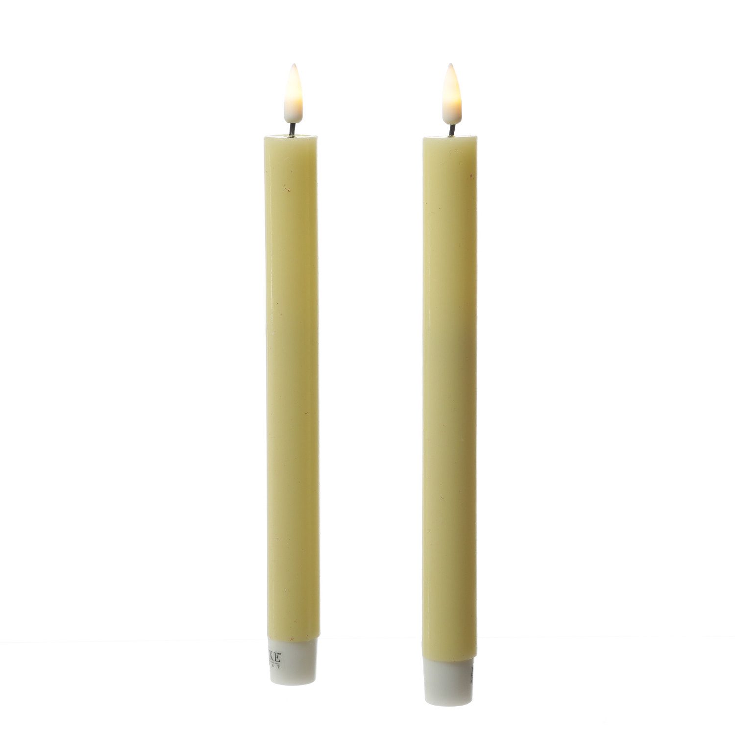 Deluxe Homeart LED-Kerze LED Stabkerzen Mia Tafelkerzen Echtwachs flackernd H: 24cm gelb 2Stk (2-tlg). € 25,90, (€ 12,95 pro 1 Stk).