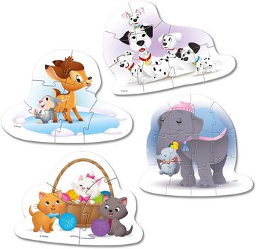 Clementoni® Puzzle Play for Future 4 Mini-Puzzle Disney Animal Friends 3, 6, 9, 12 Teile, Puzzleteile