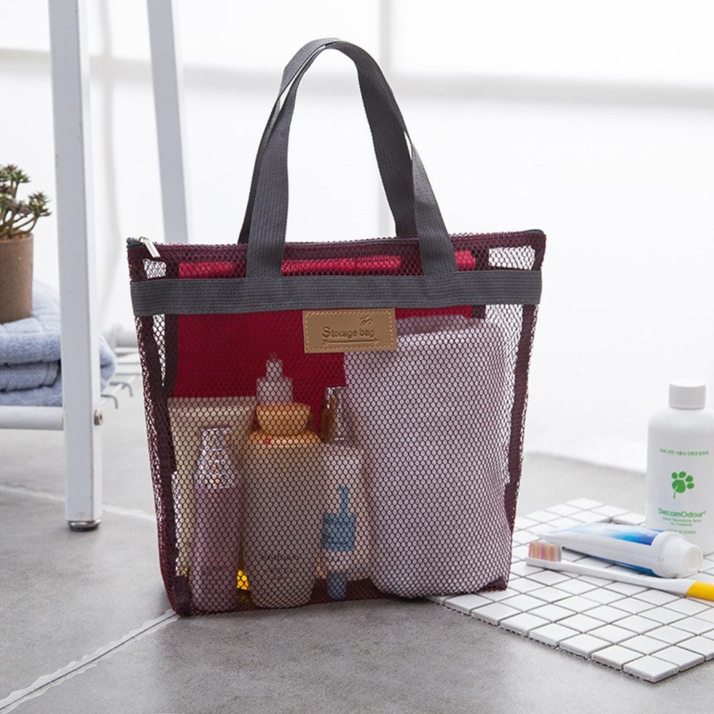 Coonoor Umhängetasche Tragbare Strandtasche, Netz-Duschkorb,Reise-Duschtasc günstig online kaufen