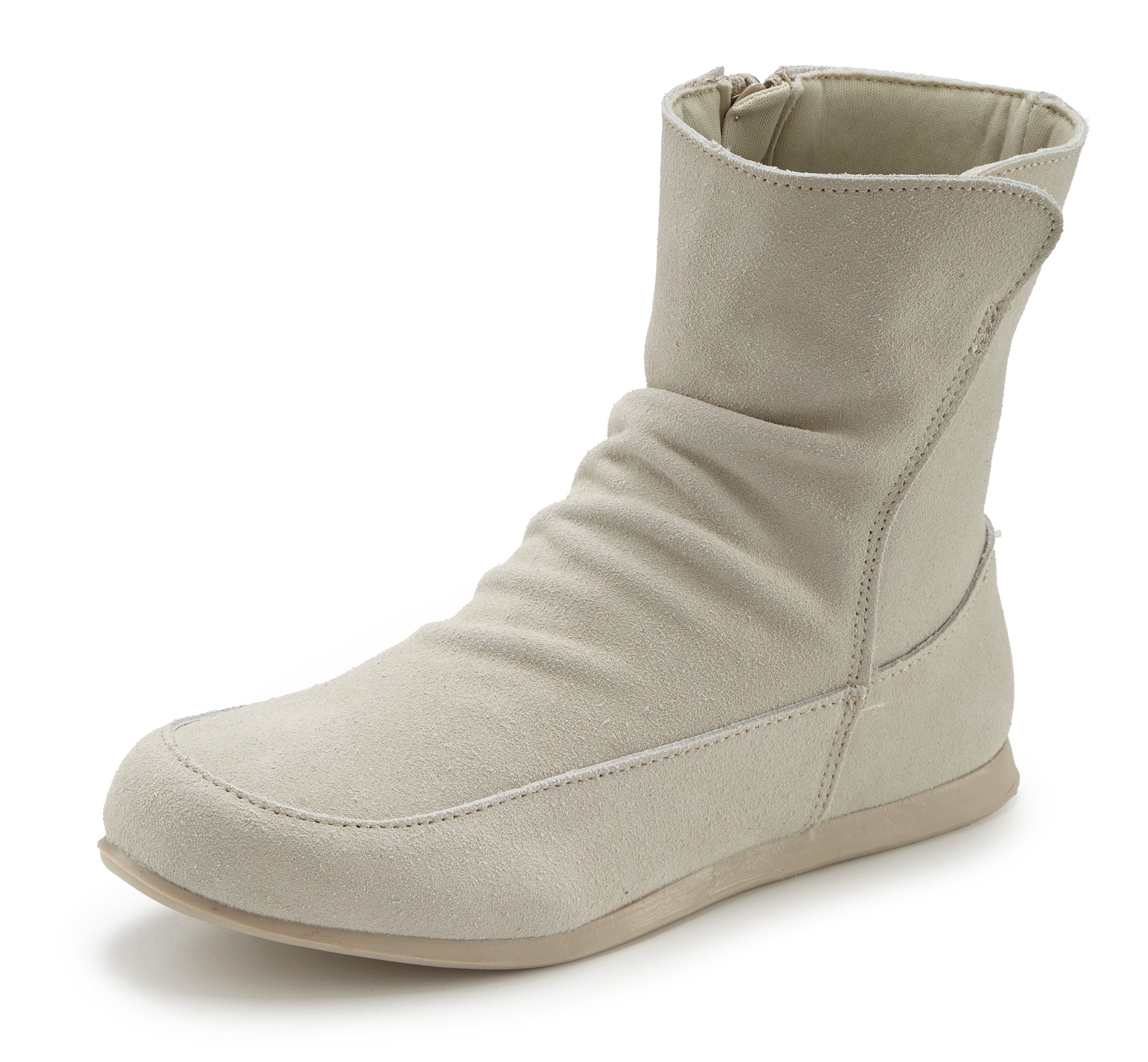 Vivance by Lascana Stiefel, Boots Stiefelette aus hochwertigem Leder mit Reißverschluss