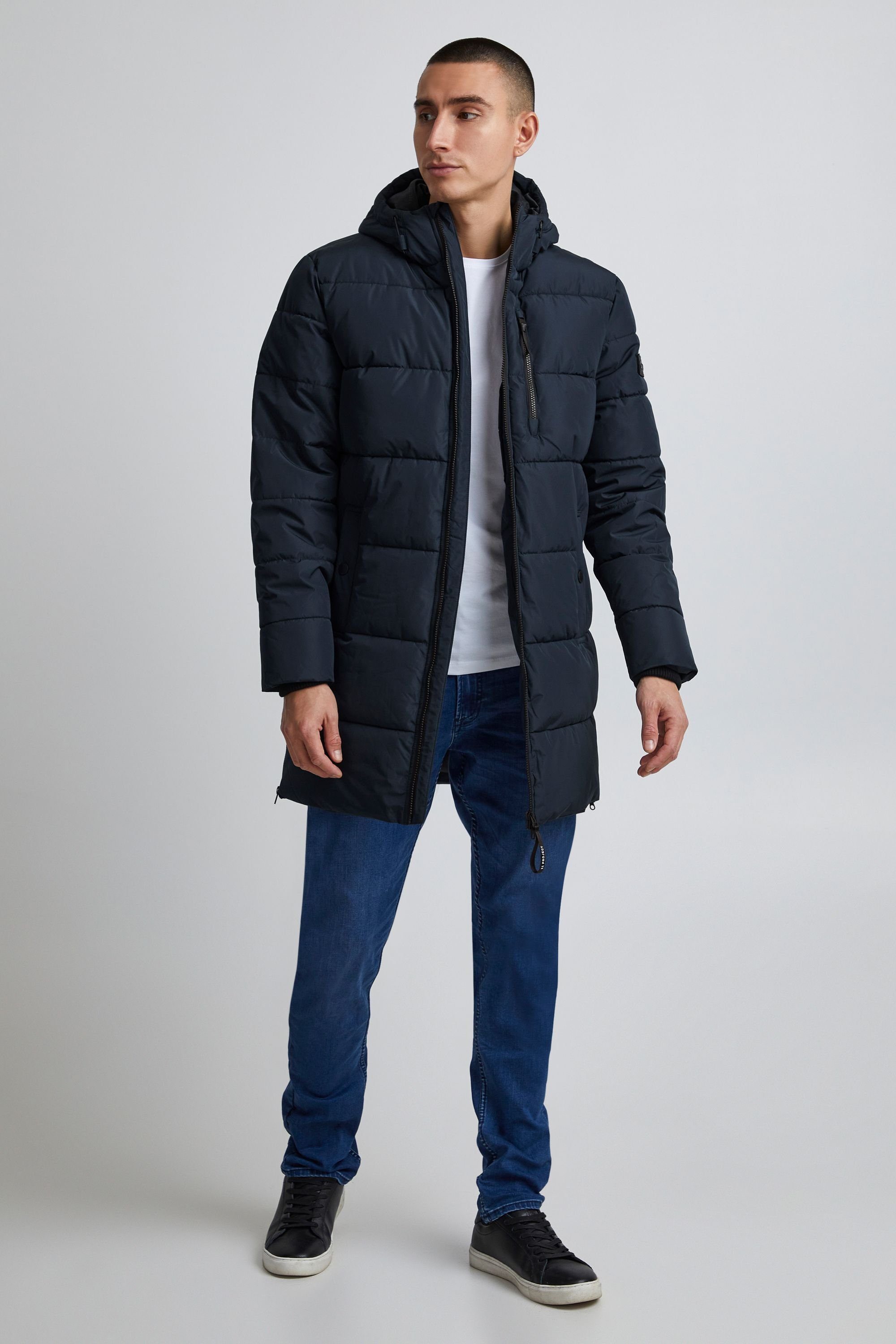 11 Project Parka 11 Project Insignia Long Parka quilted Tibor Blue