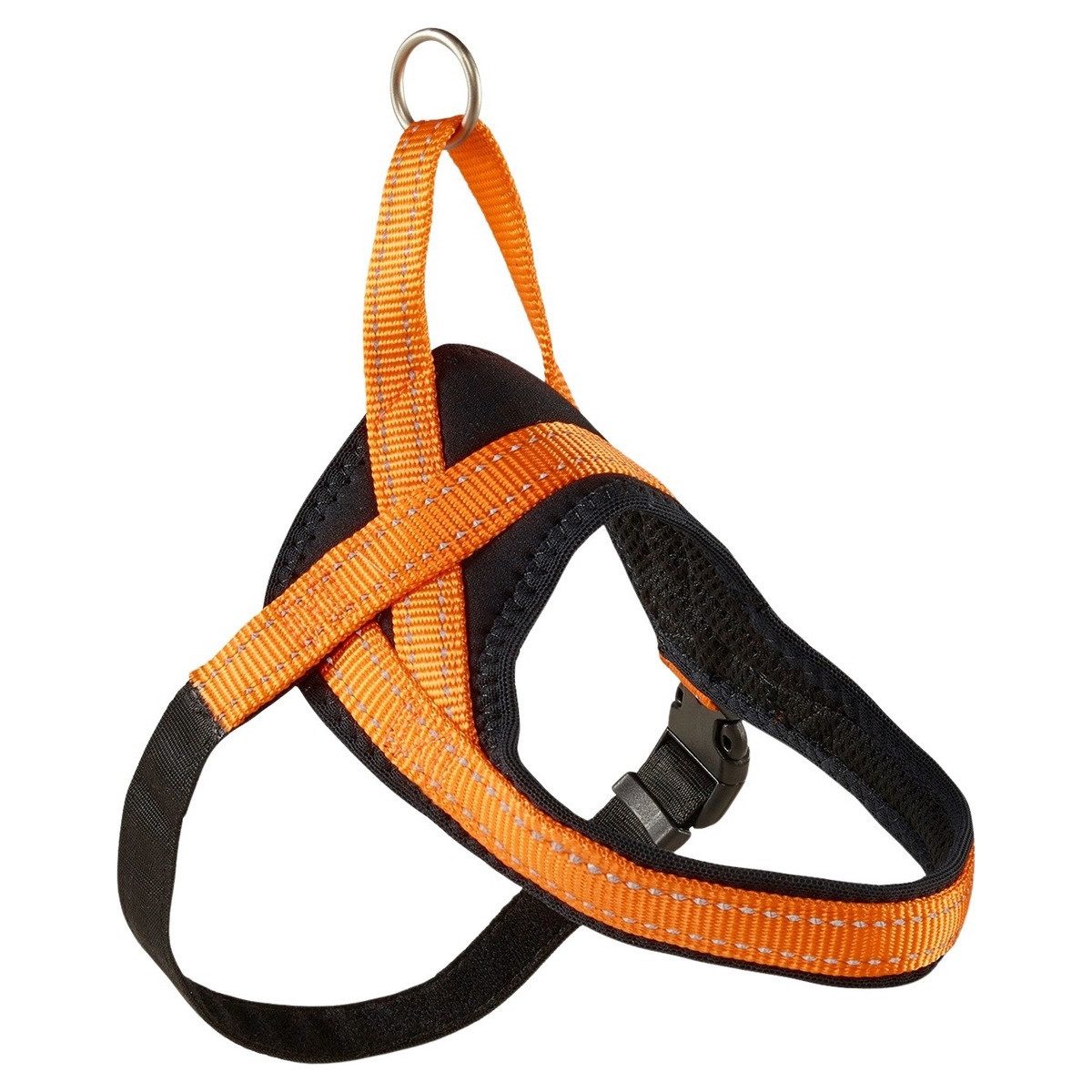 Wolters Hunde-Geschirr Geschirr Soft & Safe reflektierend orange/schwarz
