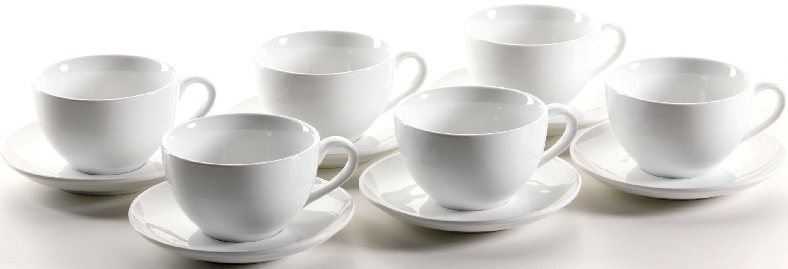 MÄSER Tasse Colombia, Porzellan, für Milchkaffee, spülmaschinengeeignet