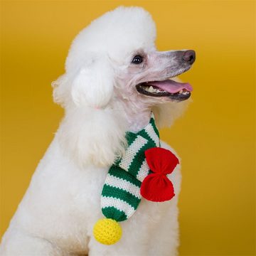 Dekorative Hundekostüm Warmes Halstuch für Hund und Katze, Haustier Weihnachtsschal Kostüme