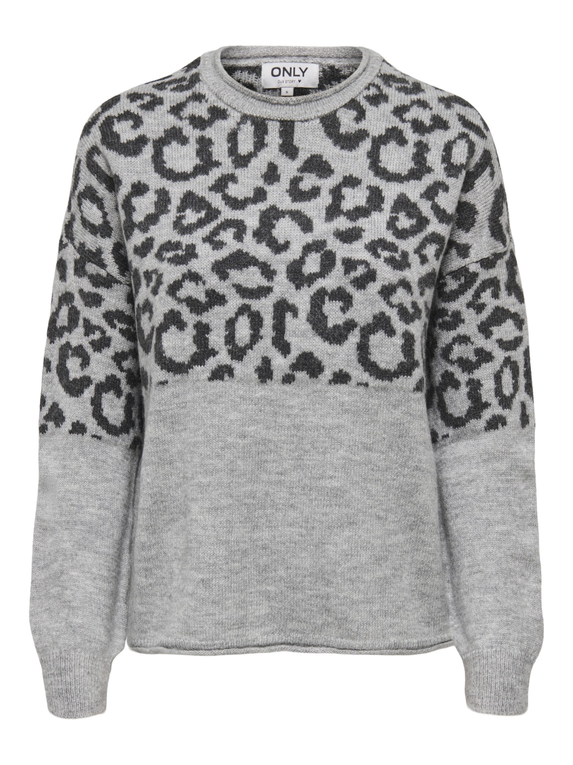 ONLY Strickpullover ONLJADE ANIMAL LS O-NECK KNT NOOS günstig online kaufen