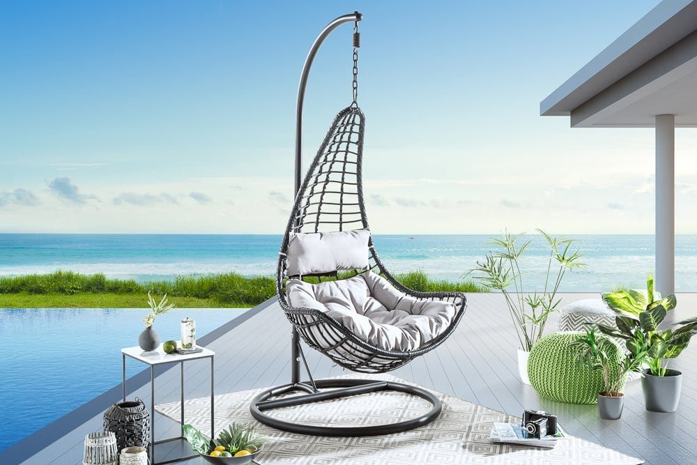riess-ambiente Hängesessel LOFT WIDE grau / günstig online kaufen
