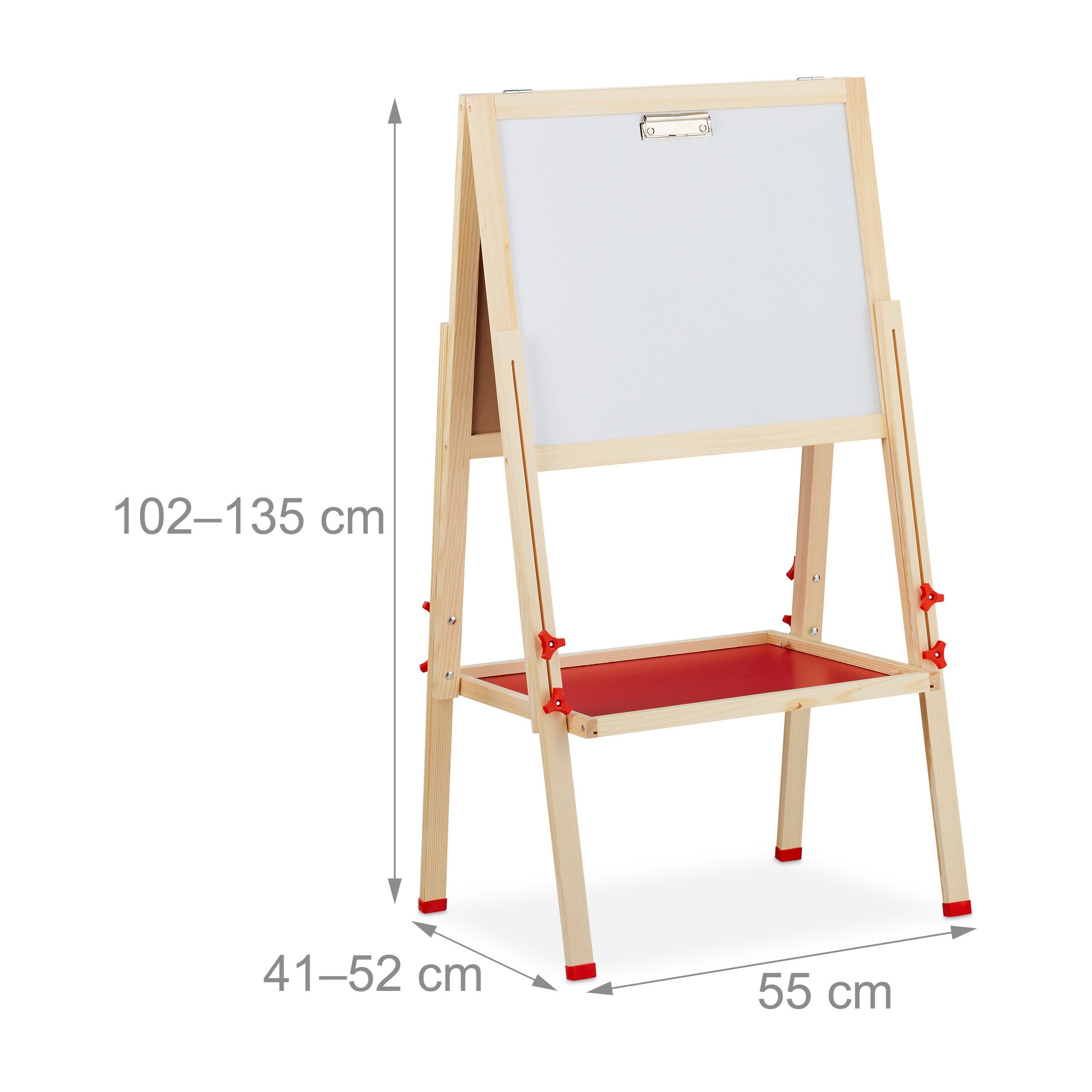 relaxdays Standtafel Doppelseitige Standtafel für Kinder, (1-tlg) – Bild 4 von 5